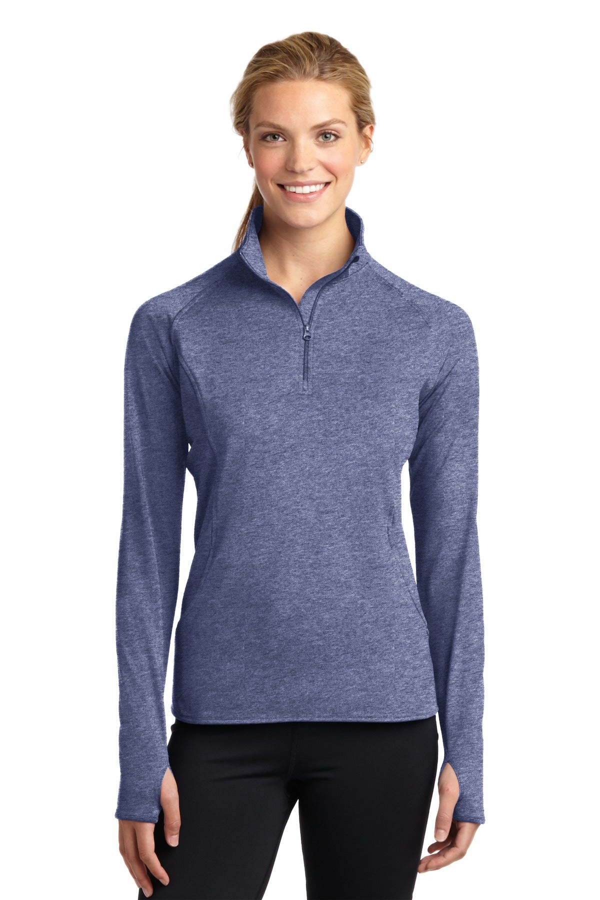 Custom Embroidered - Sport-Tek® Ladies Sport-Wick® Stretch 1/4-Zip Pullover. LST850