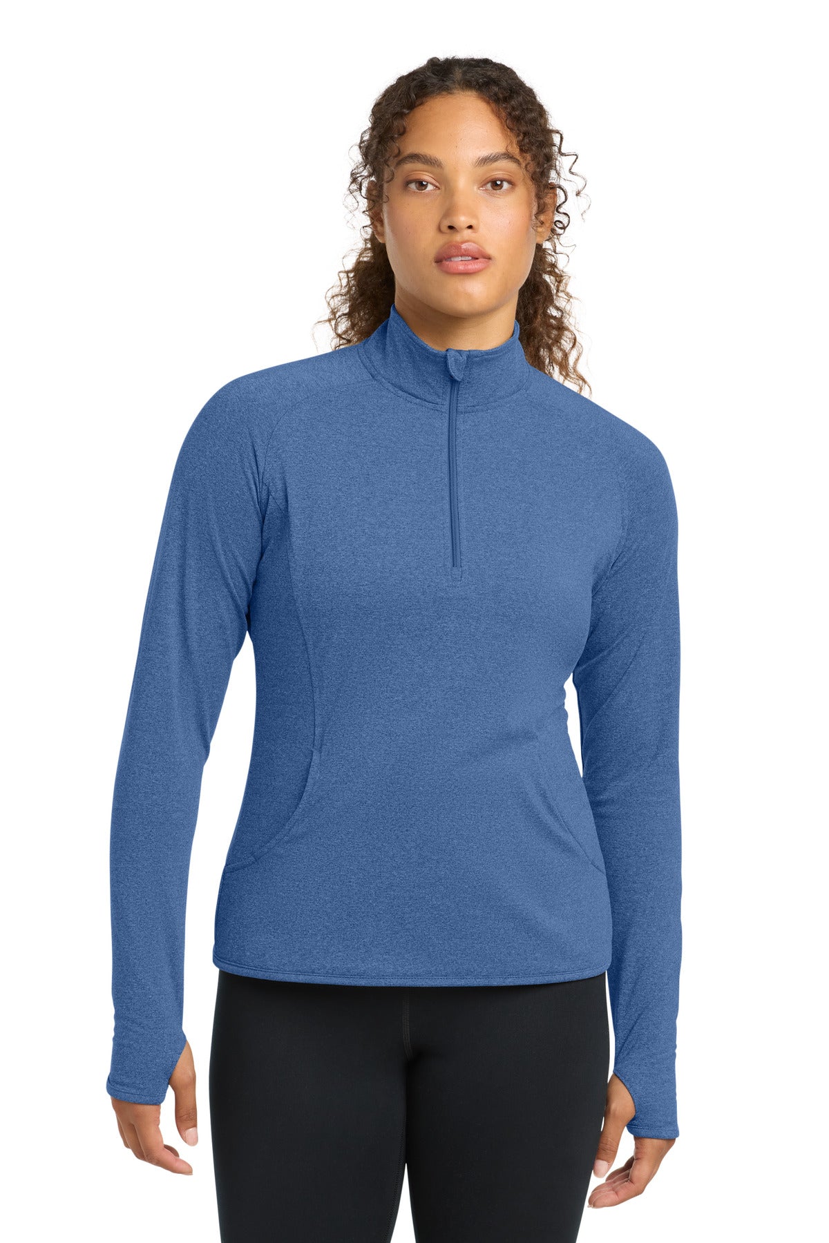 Custom Embroidery or DTF Print - Sport-Tek ®  Women's Sport-Wick ®  Stretch 1/4-Zip Pullover. LST850