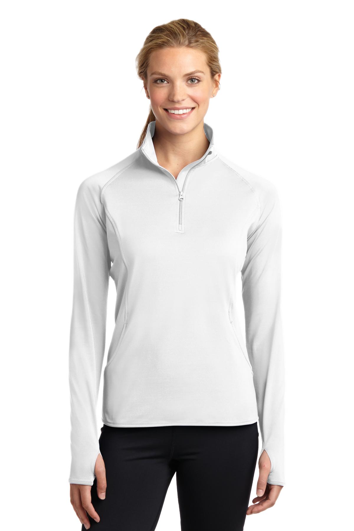 Custom Embroidered - Sport-Tek® Ladies Sport-Wick® Stretch 1/4-Zip Pullover. LST850