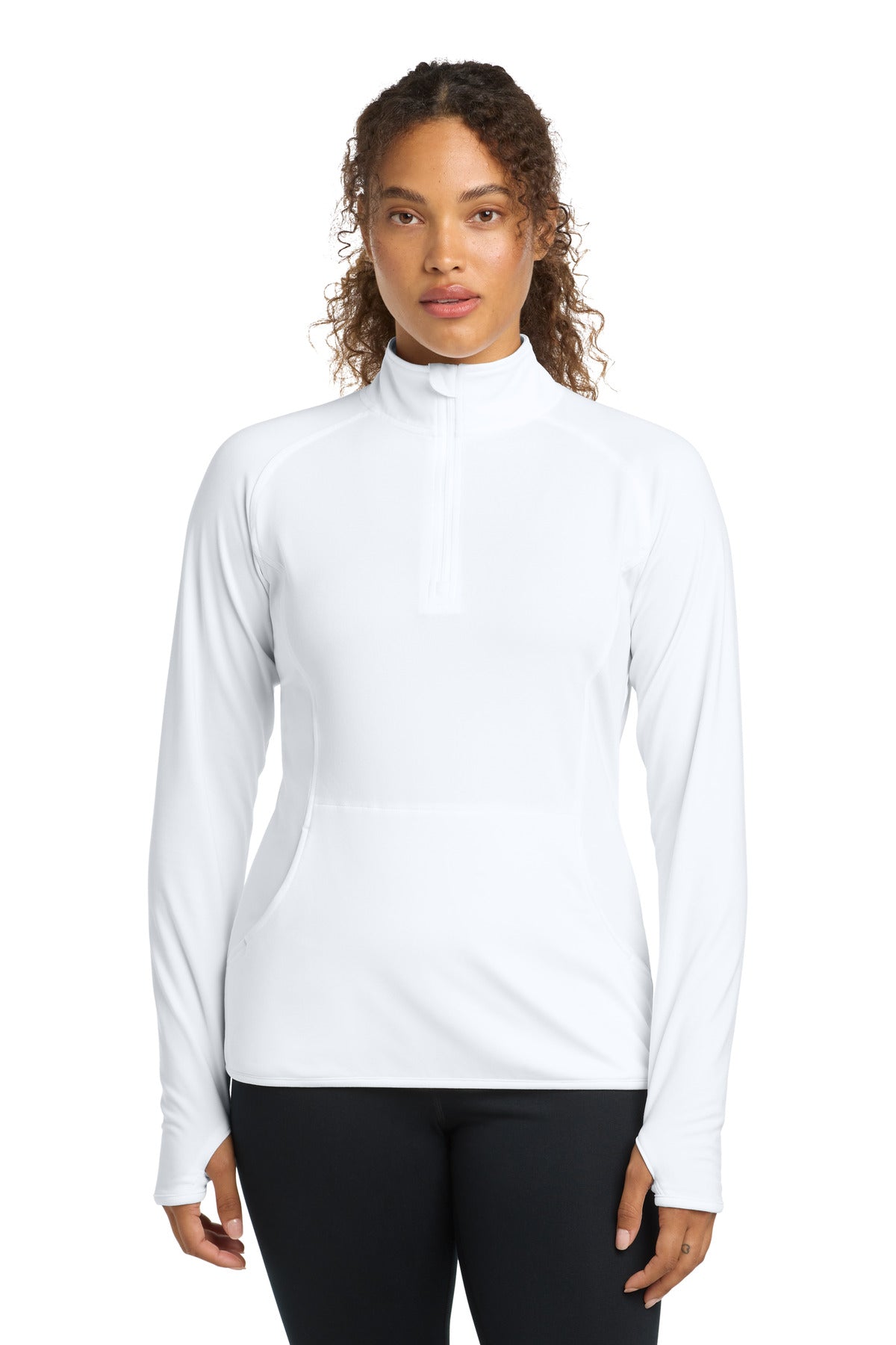 Custom Embroidery or DTF Print - Sport-Tek ®  Women's Sport-Wick ®  Stretch 1/4-Zip Pullover. LST850