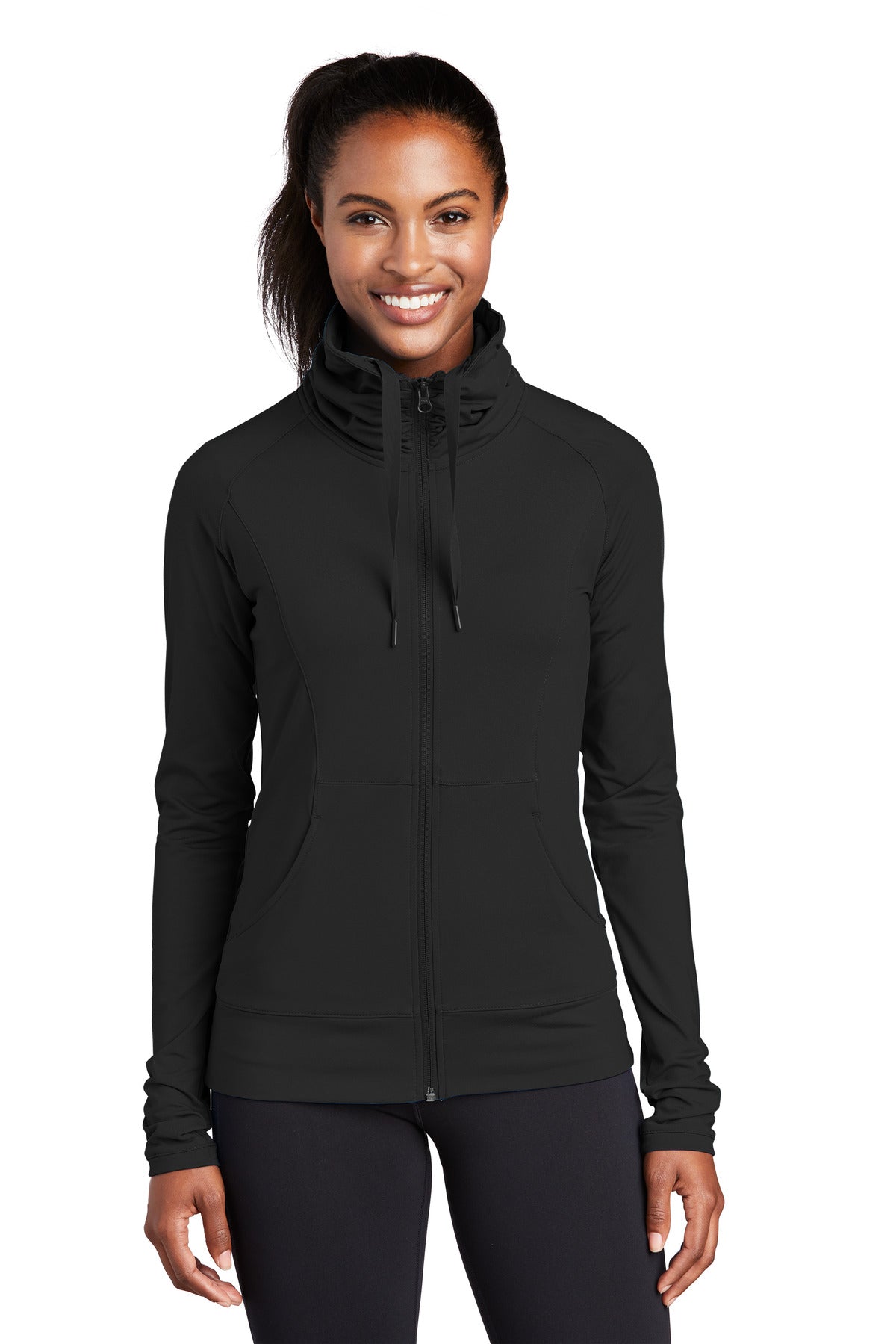 Custom Embroidered - Sport-Tek® Ladies Sport-Wick® Stretch Full-Zip Jacket. LST852