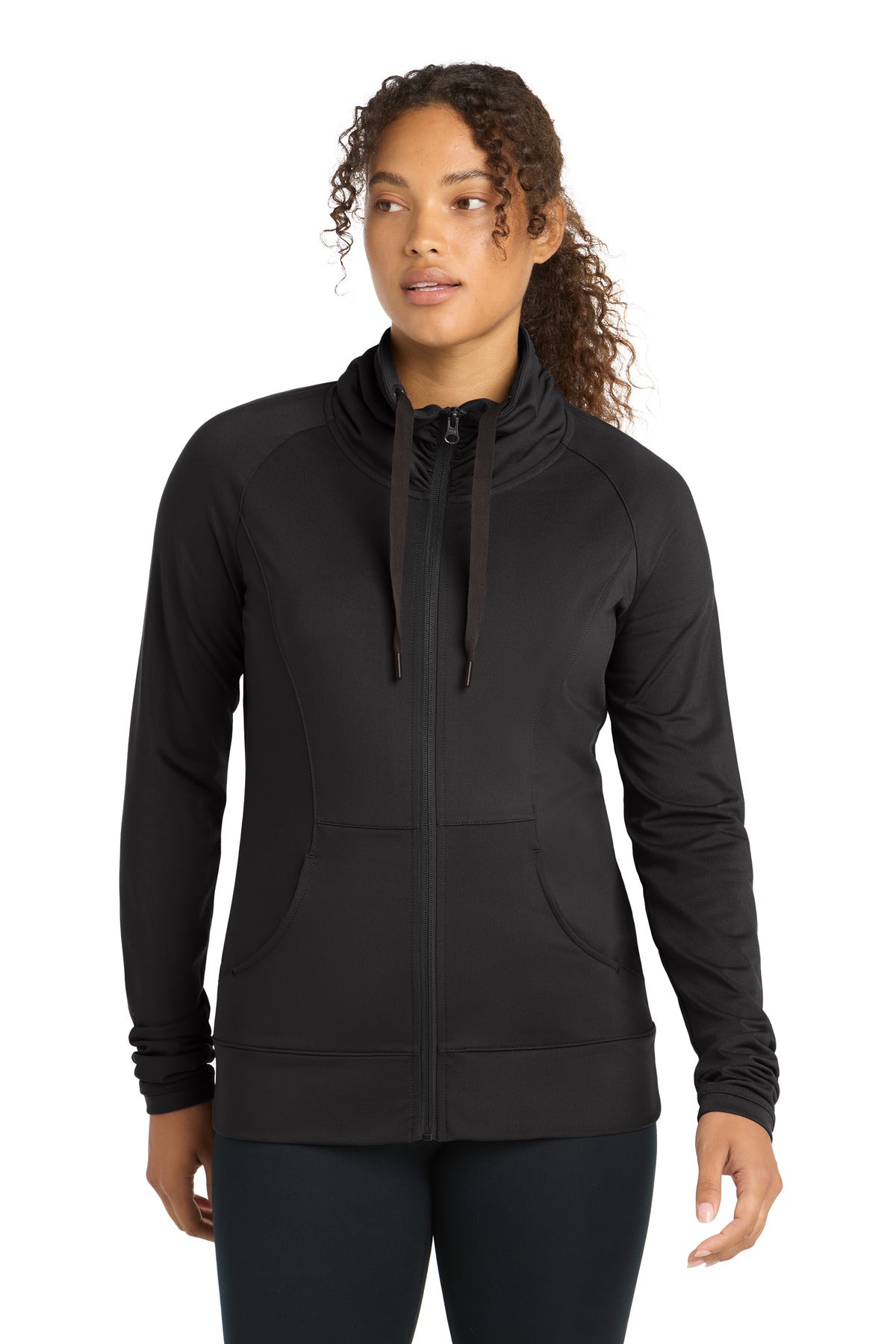 Custom Embroidery or DTF Print - Sport-Tek ®  Women's Sport-Wick ®  Stretch Full-Zip Jacket. LST852