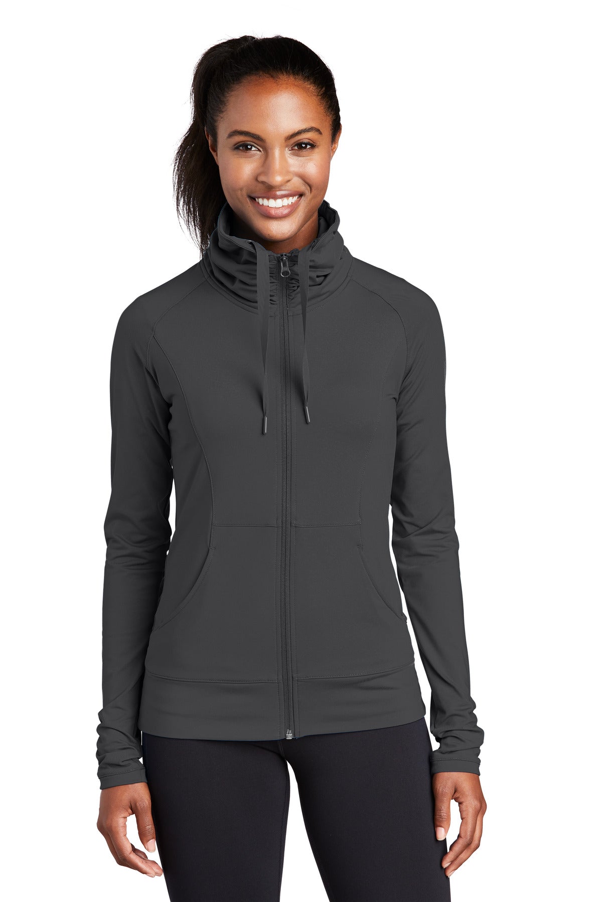 Custom Embroidered - Sport-Tek® Ladies Sport-Wick® Stretch Full-Zip Jacket. LST852