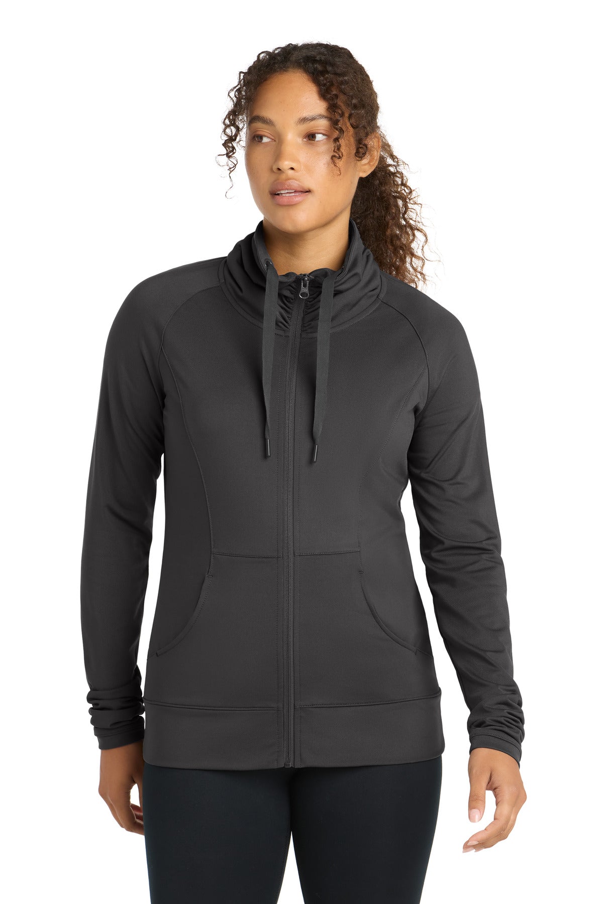 Custom Embroidery or DTF Print - Sport-Tek ®  Women's Sport-Wick ®  Stretch Full-Zip Jacket. LST852