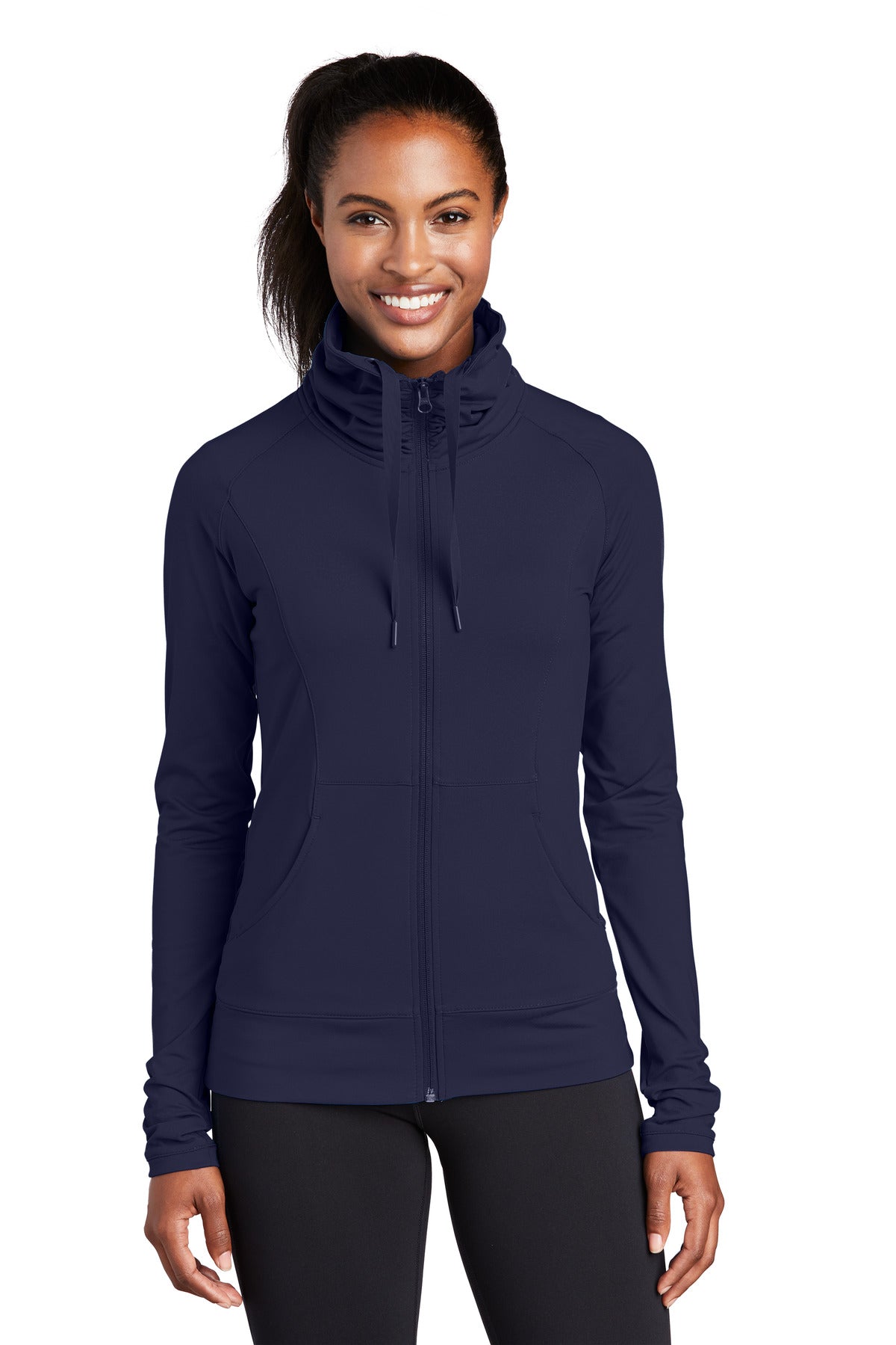 Custom Embroidered - Sport-Tek® Ladies Sport-Wick® Stretch Full-Zip Jacket. LST852