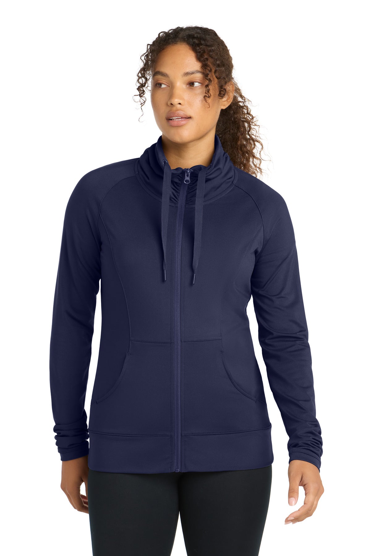 Custom Embroidery or DTF Print - Sport-Tek ®  Women's Sport-Wick ®  Stretch Full-Zip Jacket. LST852