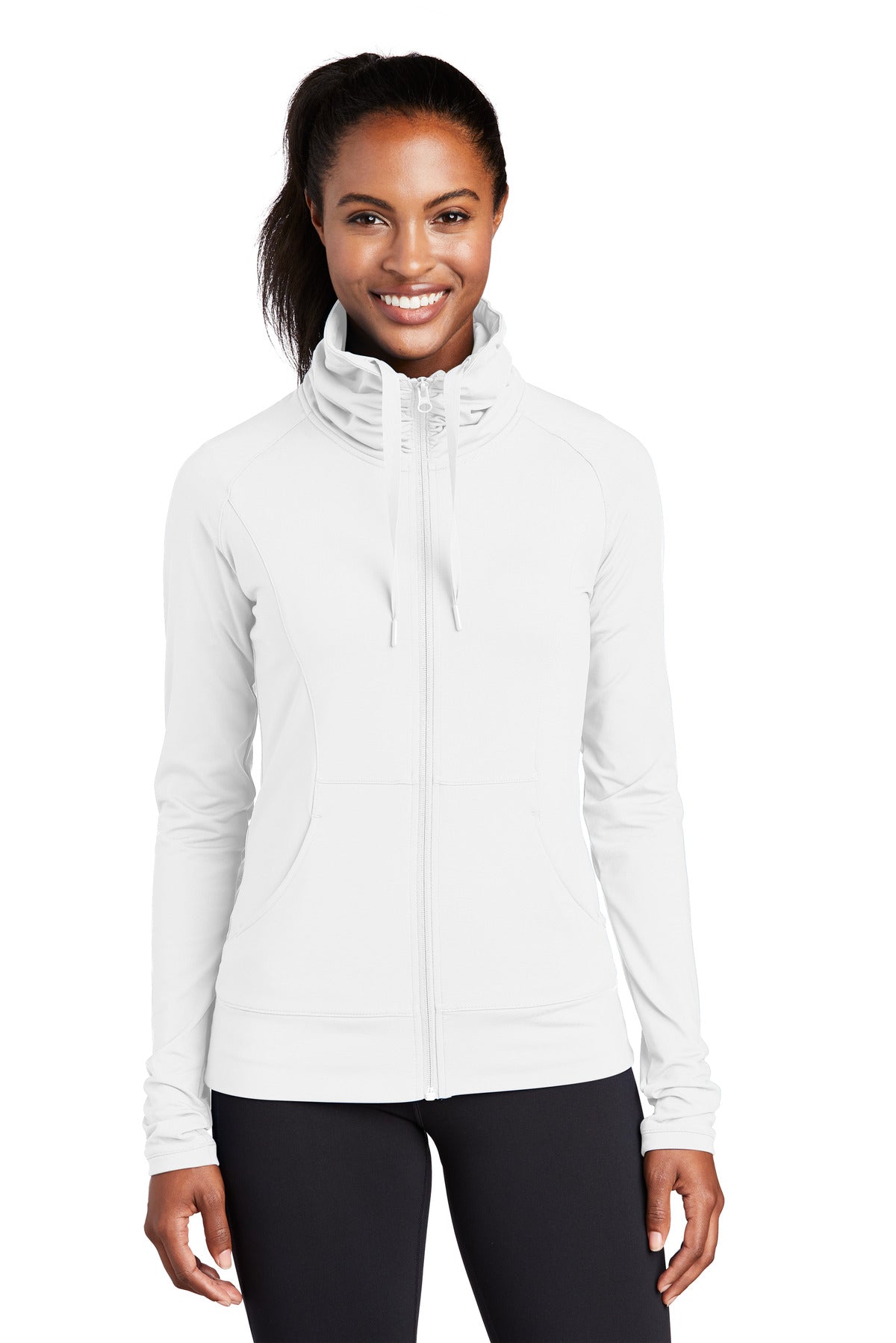 Custom Embroidered - Sport-Tek® Ladies Sport-Wick® Stretch Full-Zip Jacket. LST852