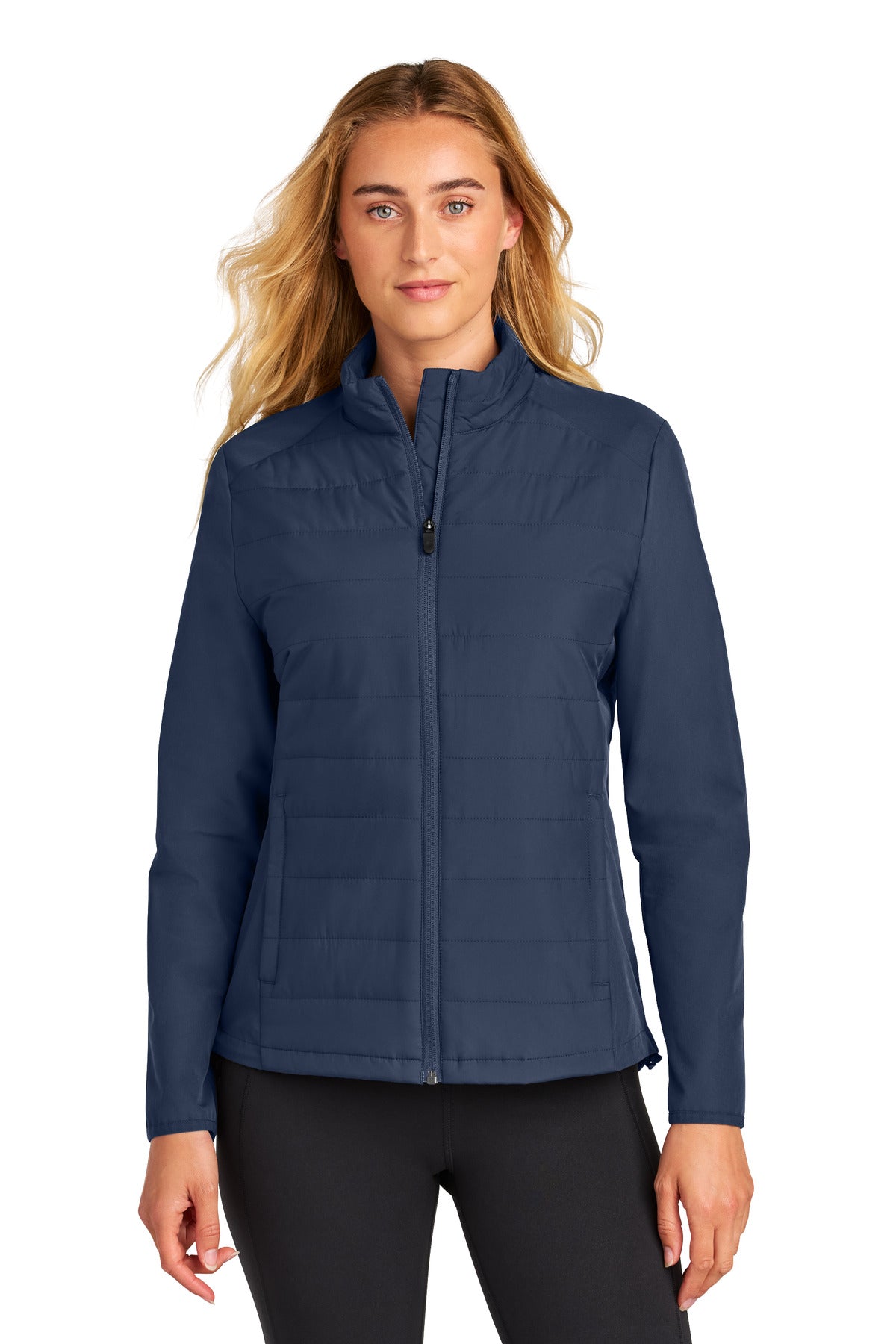 Custom Embroidery or DTF Print - Sport-Tek ®  Women's Teknical Hybrid Jacket LST940