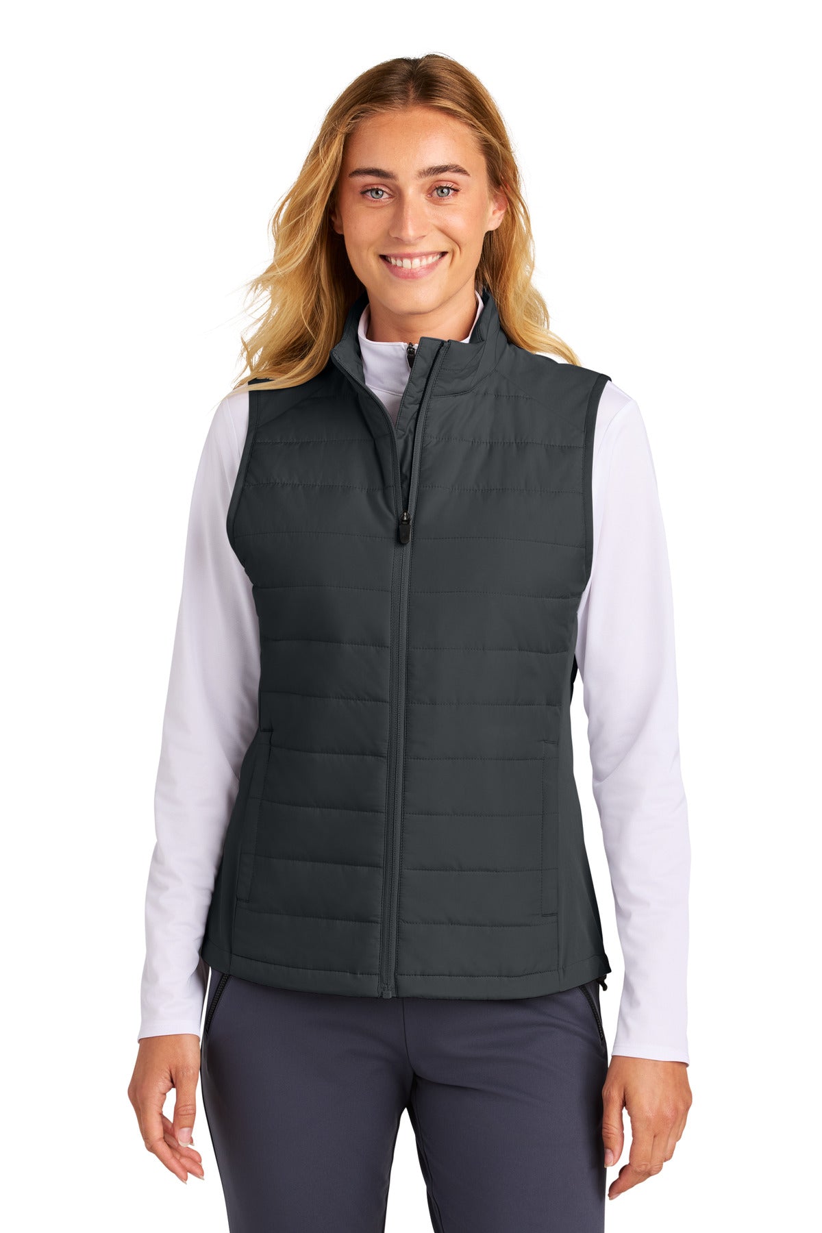 Custom Embroidery or DTF Print - Sport-Tek ®  Women's Teknical Hybrid Vest LST941
