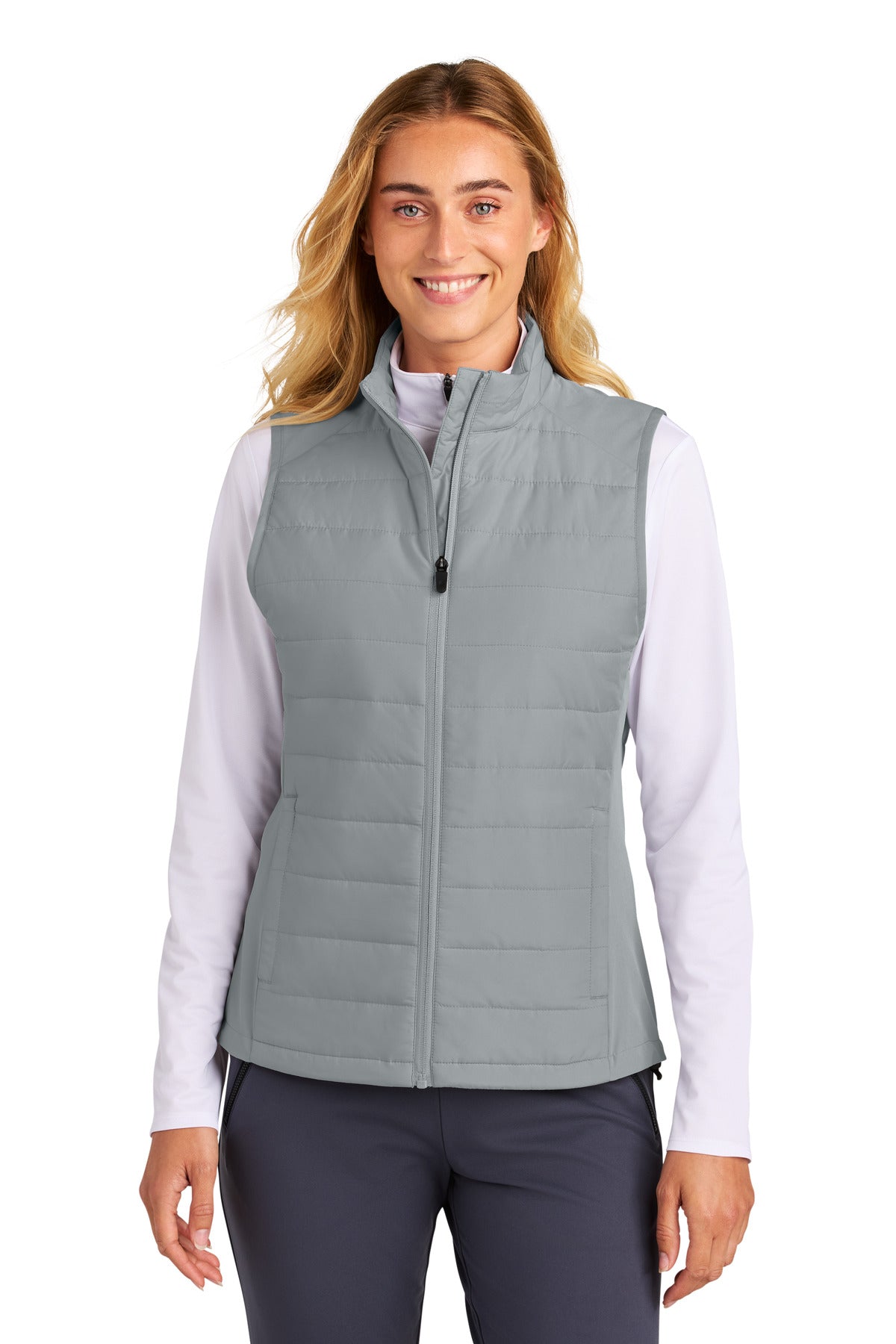 Custom Embroidery or DTF Print - Sport-Tek ®  Women's Teknical Hybrid Vest LST941
