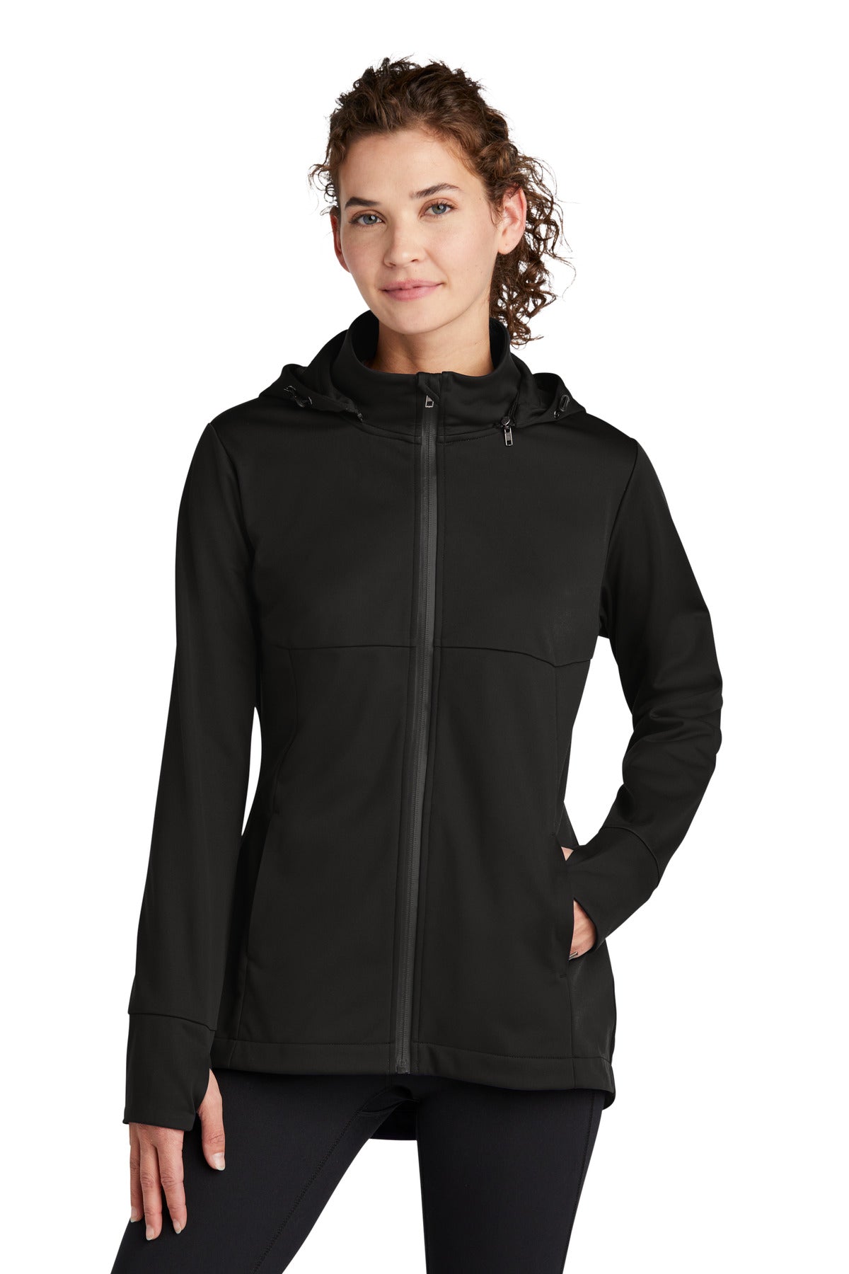 Custom Embroidered - Sport-Tek® Ladies Hooded Soft Shell Jacket LST980