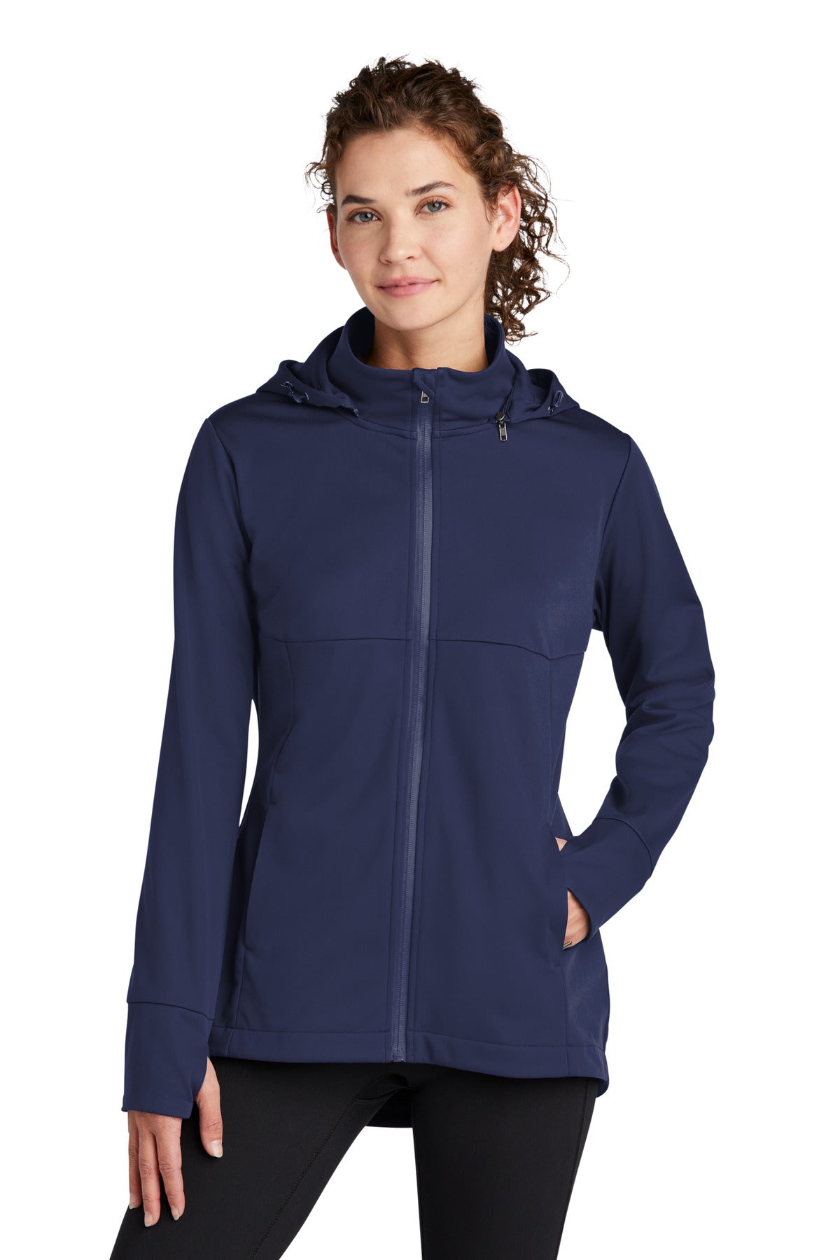 Custom Embroidered - Sport-Tek® Ladies Hooded Soft Shell Jacket LST980