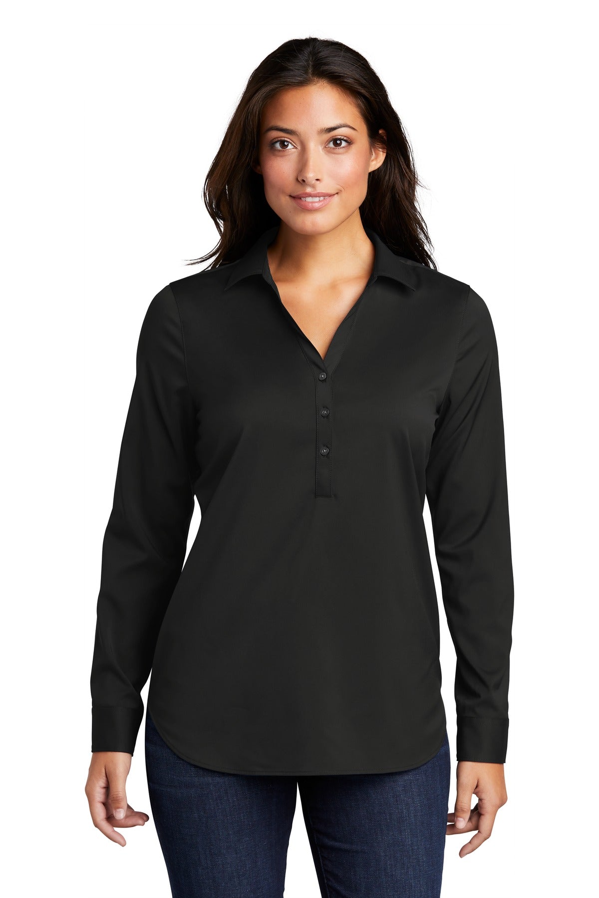 Custom Embroidery or DTF Print - Port Authority  ®  Ladies City Stretch Tunic LW680
