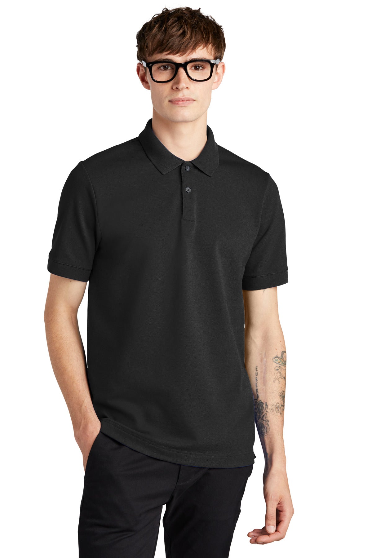 Custom Embroidered - Mercer+Mettle™ Stretch Heavyweight Pique Polo MM1000