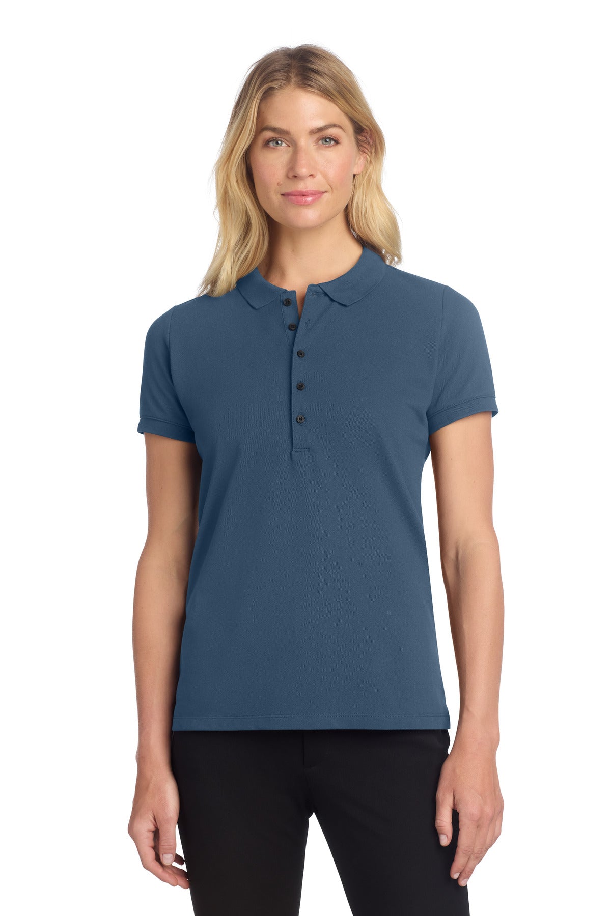 Custom Embroidery or DTF Print - Mercer+Mettle ®  Women's Stretch Heavyweight Pique Polo MM1001
