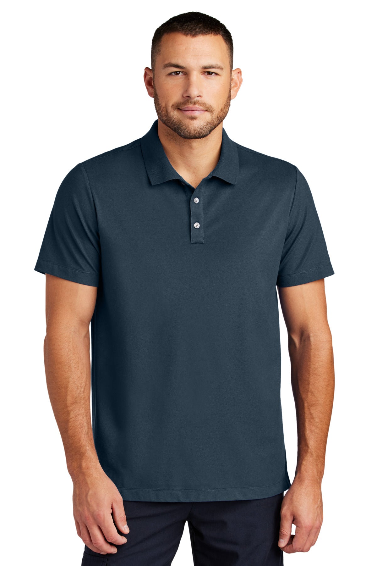 Custom Embroidery or DTF Print - Mercer+Mettle ®  Stretch Pique Polo MM1004
