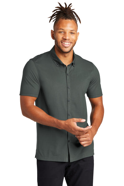 Custom Embroidered - Mercer+Mettle™ Stretch Pique Full-Button Polo MM1006