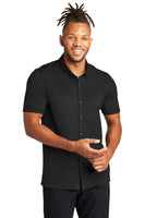 Custom Embroidered - Mercer+Mettle™ Stretch Pique Full-Button Polo MM1006