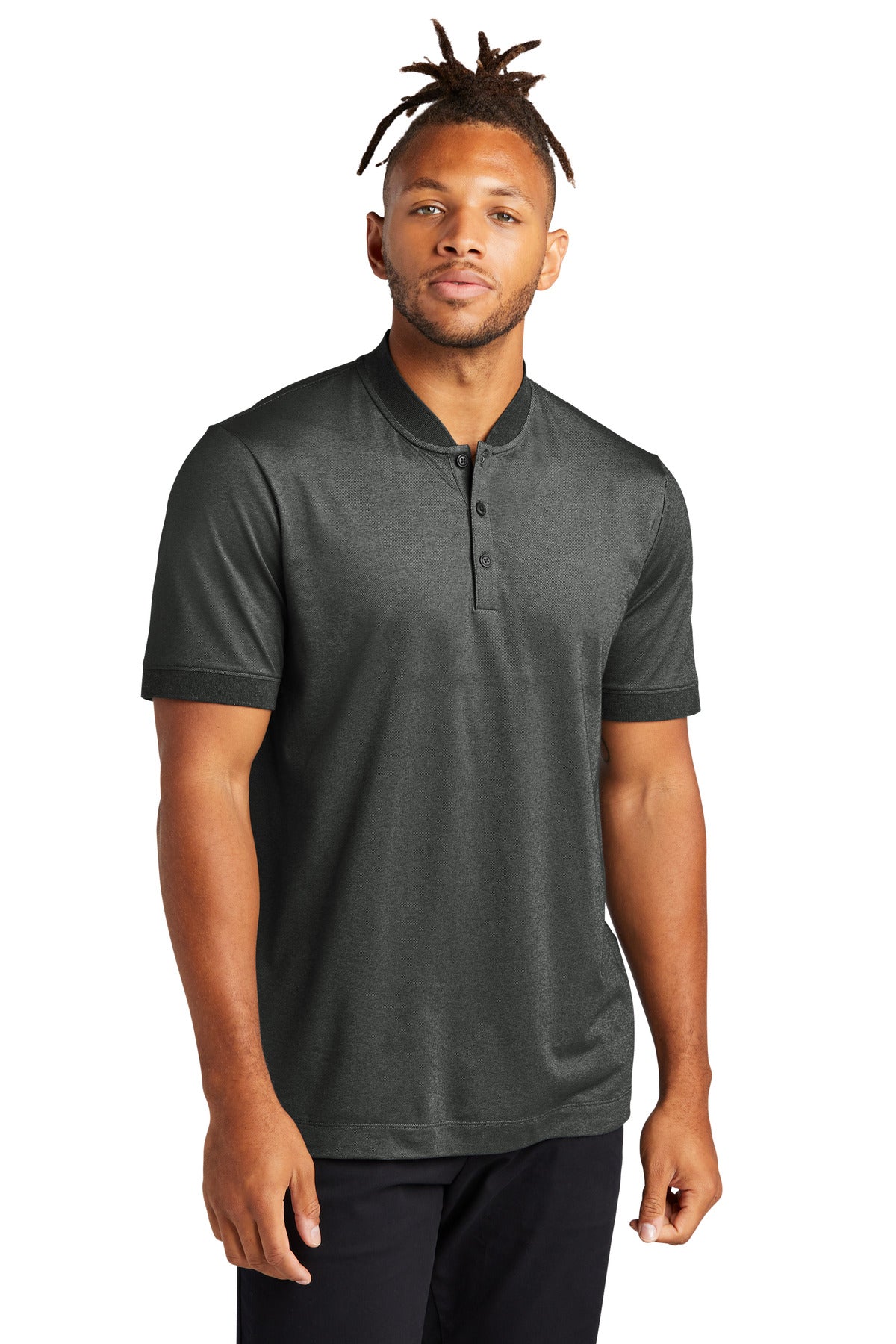 Custom Embroidered - Mercer+Mettle™ Stretch Pique Henley MM1008