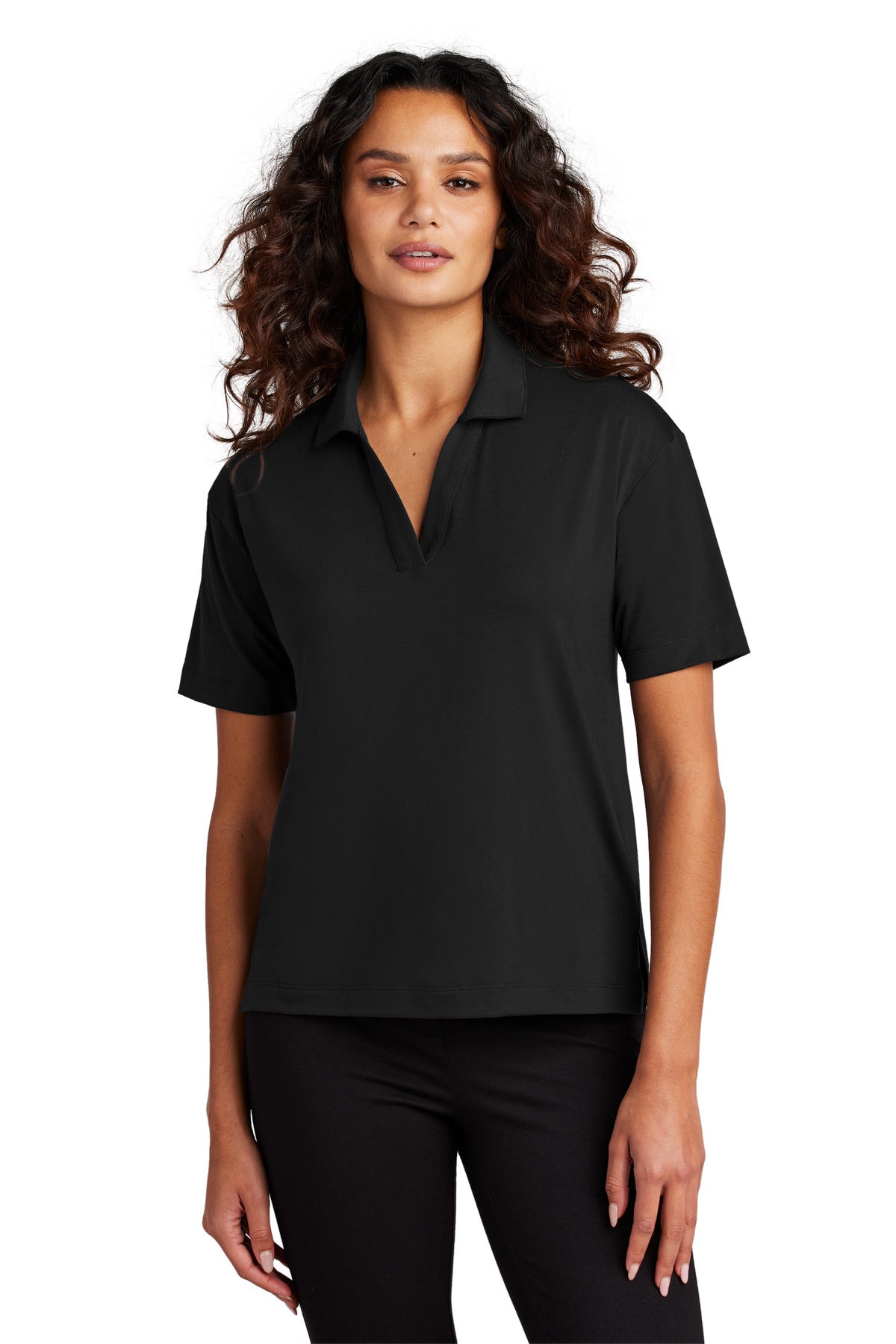 Custom Embroidery or DTF Print - Mercer+Mettle ®  Women's Stretch Jersey Polo MM1015