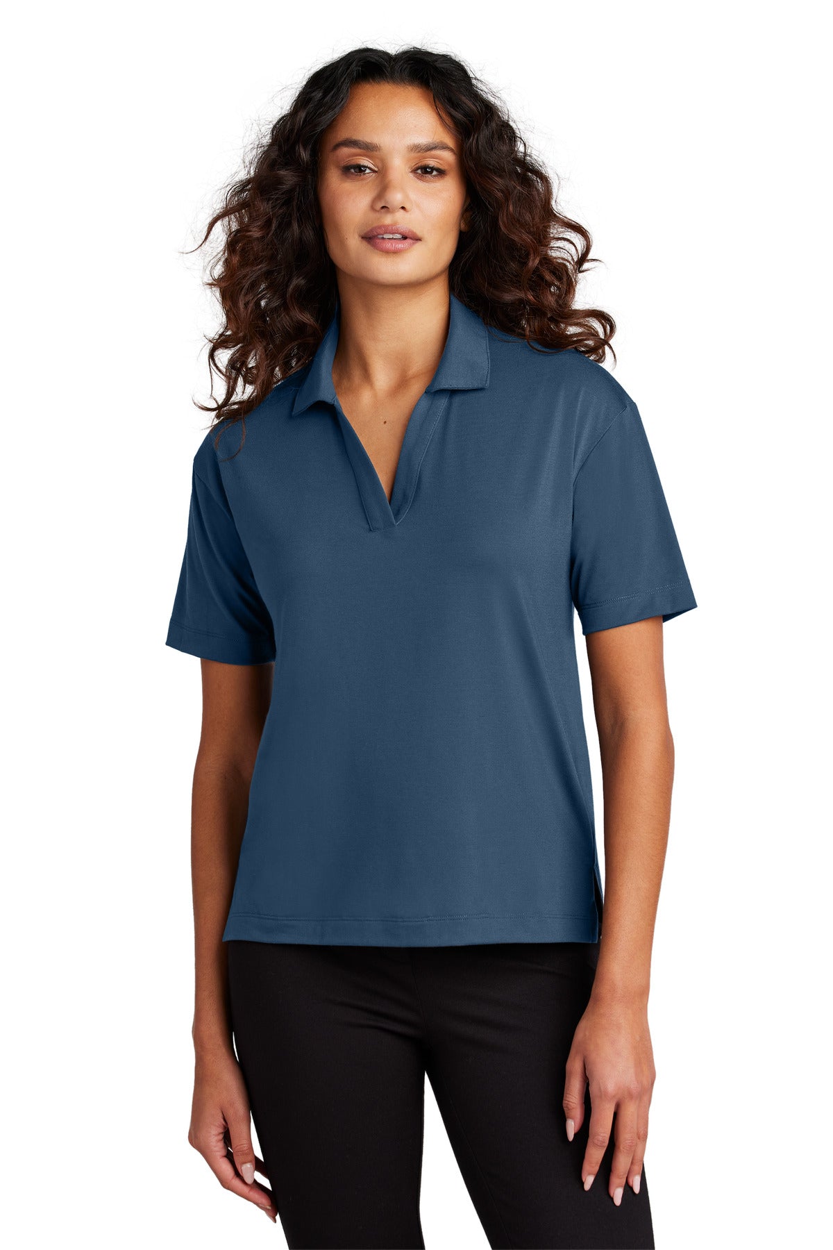 Custom Embroidery or DTF Print - Mercer+Mettle ®  Women's Stretch Jersey Polo MM1015