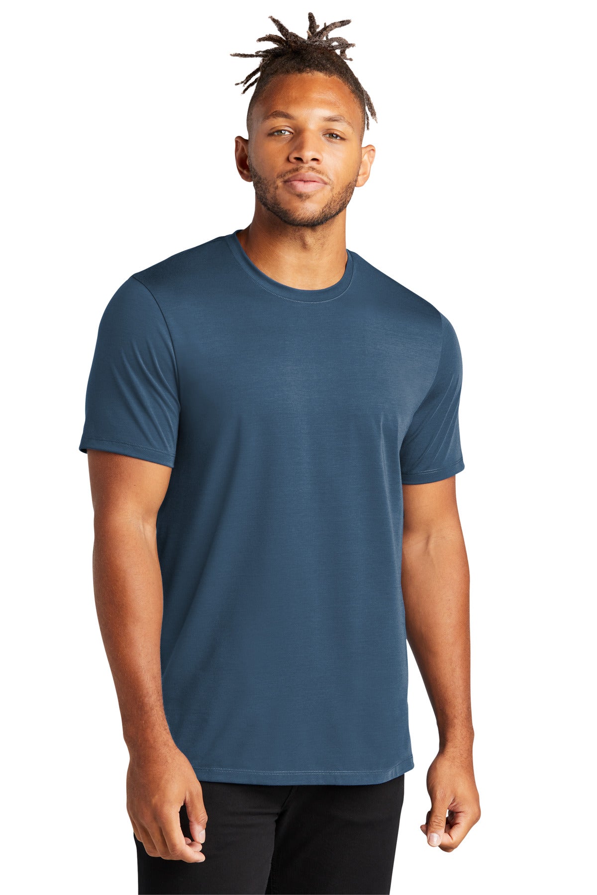 Custom Embroidery or DTF Print - Mercer+Mettle ®  Stretch Jersey Crew MM1016