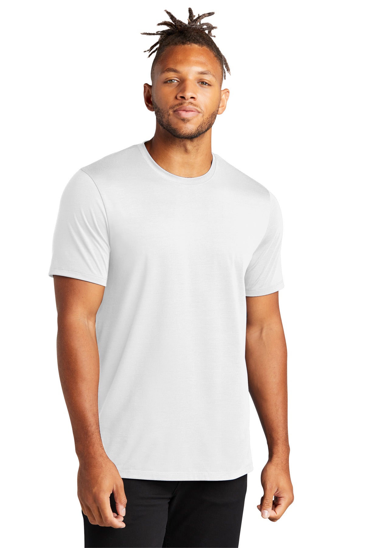 Custom Embroidery or DTF Print - Mercer+Mettle ®  Stretch Jersey Crew MM1016