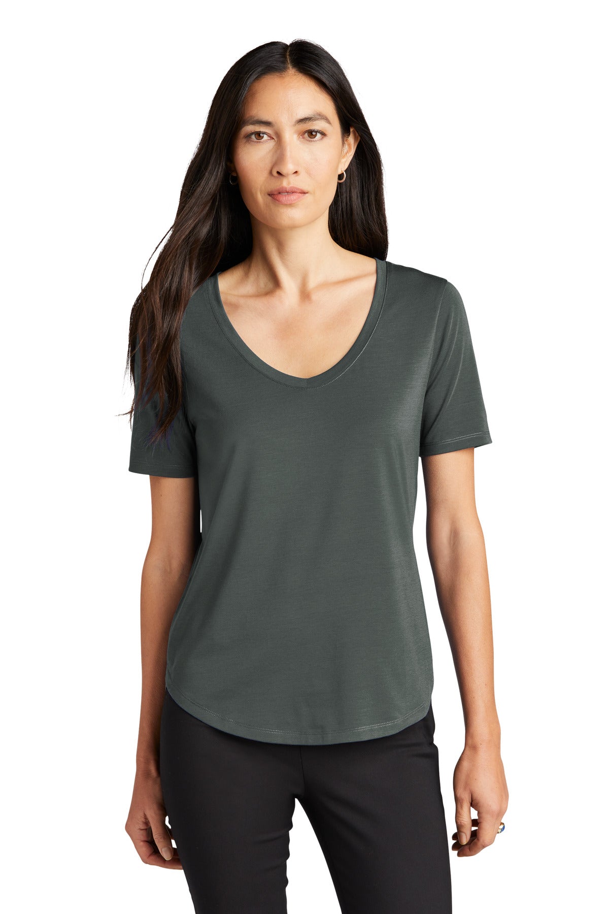 Custom Embroidered - Mercer+Mettle™ Women's Stretch Jersey Relaxed Scoop MM1017