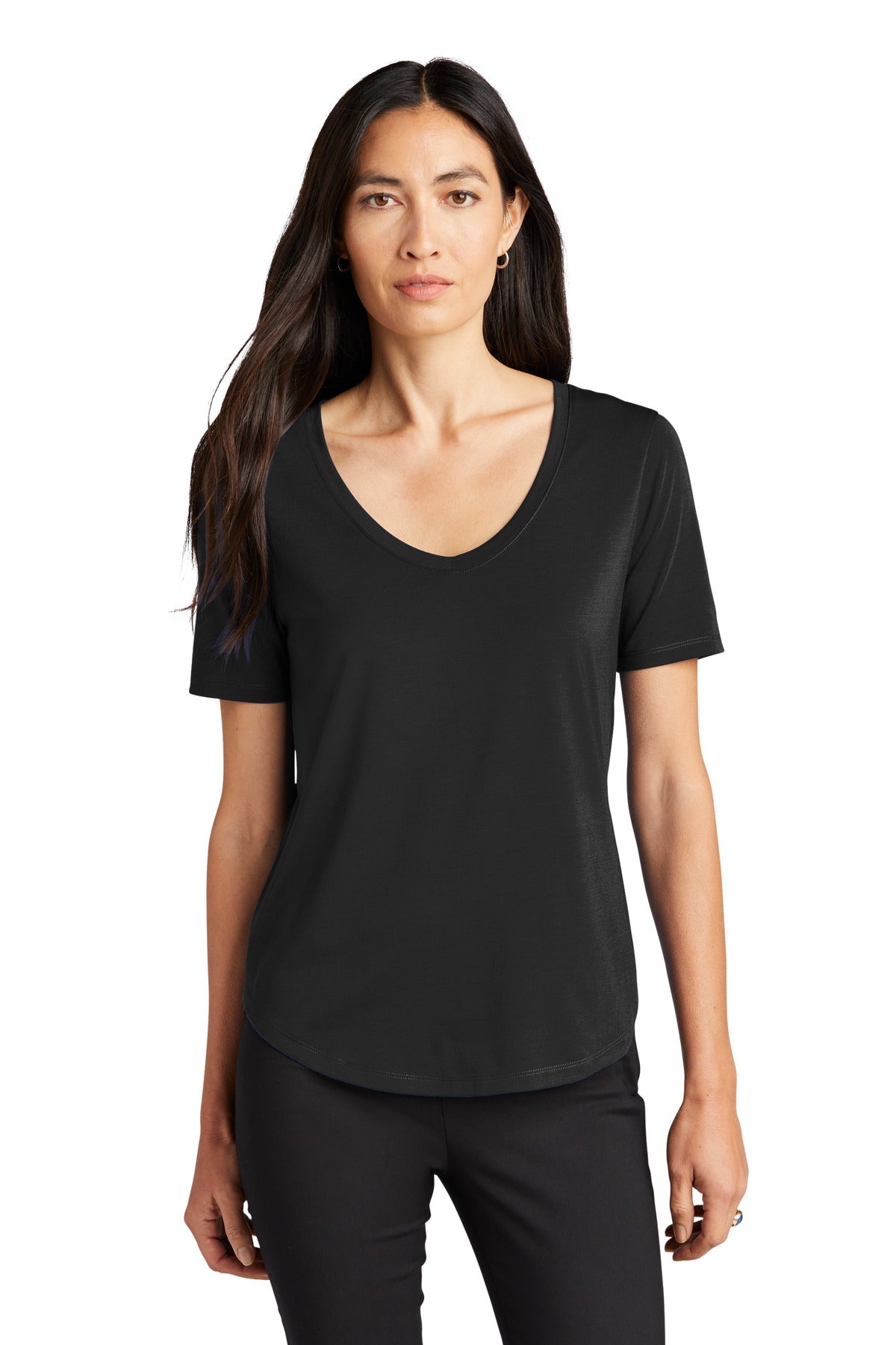 Custom Embroidered - Mercer+Mettle™ Women's Stretch Jersey Relaxed Scoop MM1017