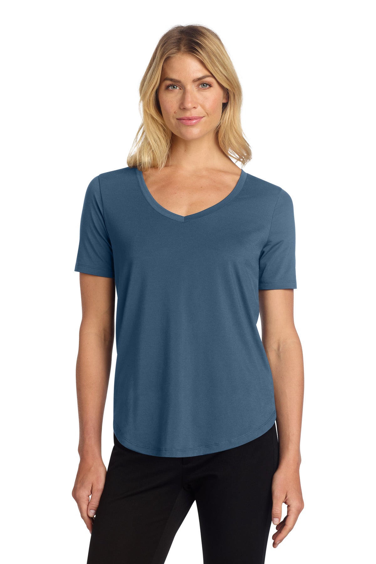 Custom Embroidery or DTF Print - Mercer+Mettle ®  Women's Stretch Jersey Relaxed Scoop MM1017