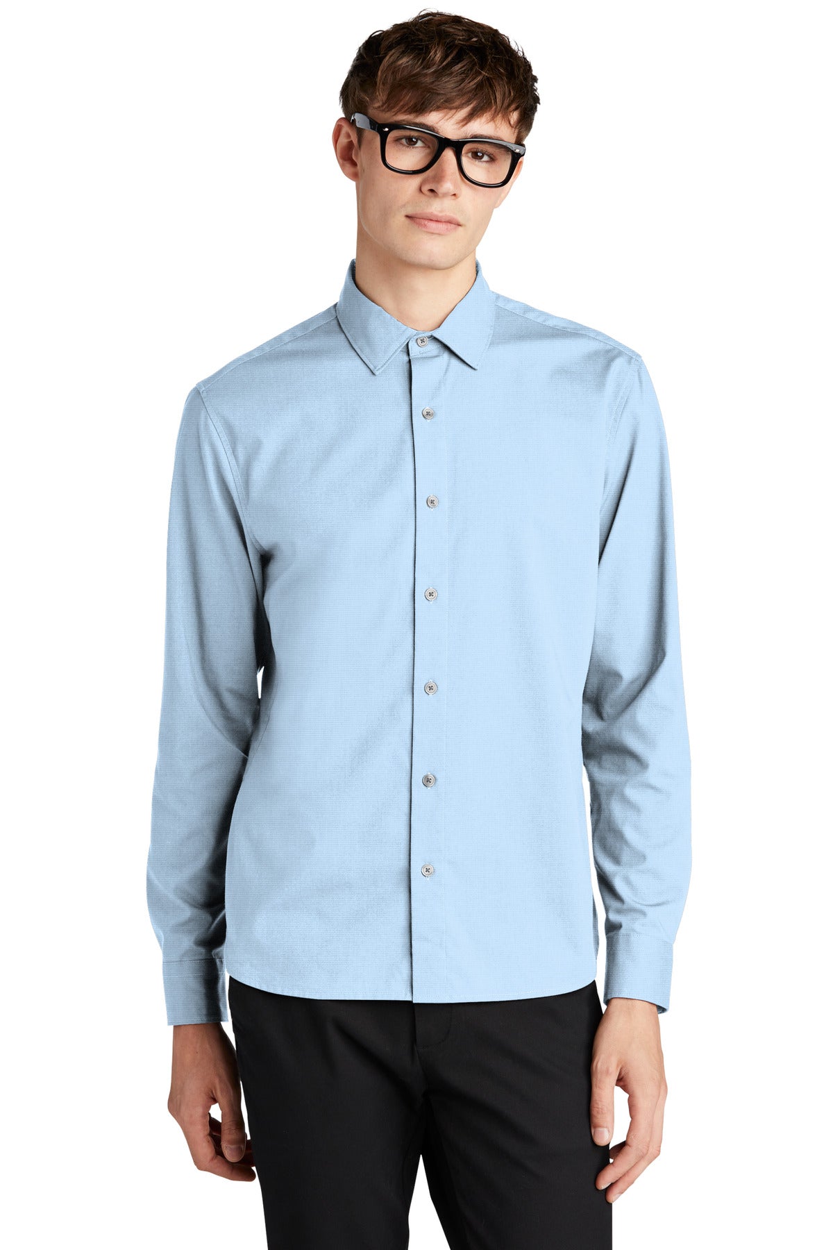 Custom Embroidered - Mercer+Mettle™ Long Sleeve Stretch Woven Shirt MM2000