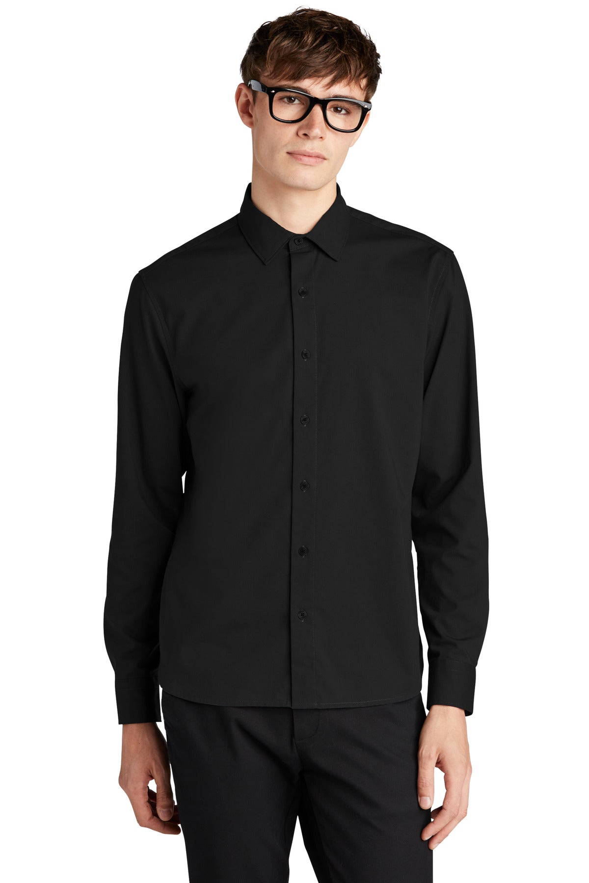 Custom Embroidered - Mercer+Mettle™ Long Sleeve Stretch Woven Shirt MM2000