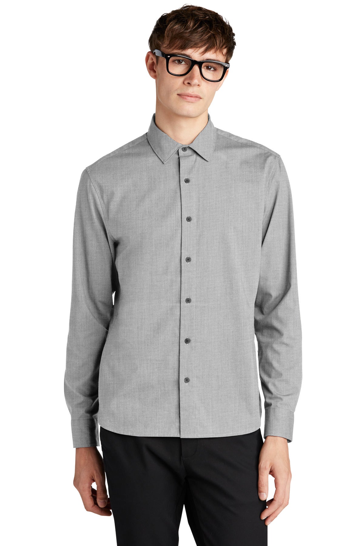 Custom Embroidered - Mercer+Mettle™ Long Sleeve Stretch Woven Shirt MM2000