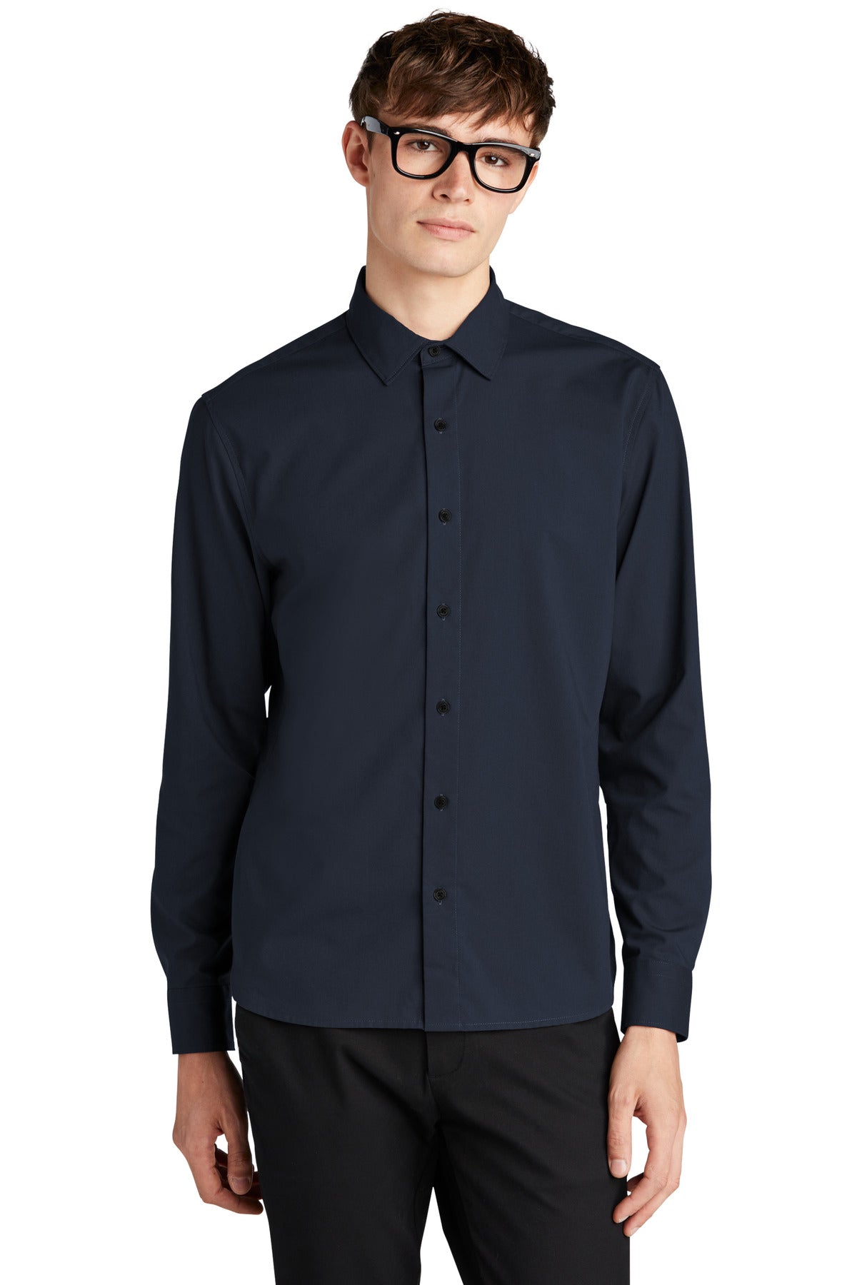 Custom Embroidered - Mercer+Mettle™ Long Sleeve Stretch Woven Shirt MM2000