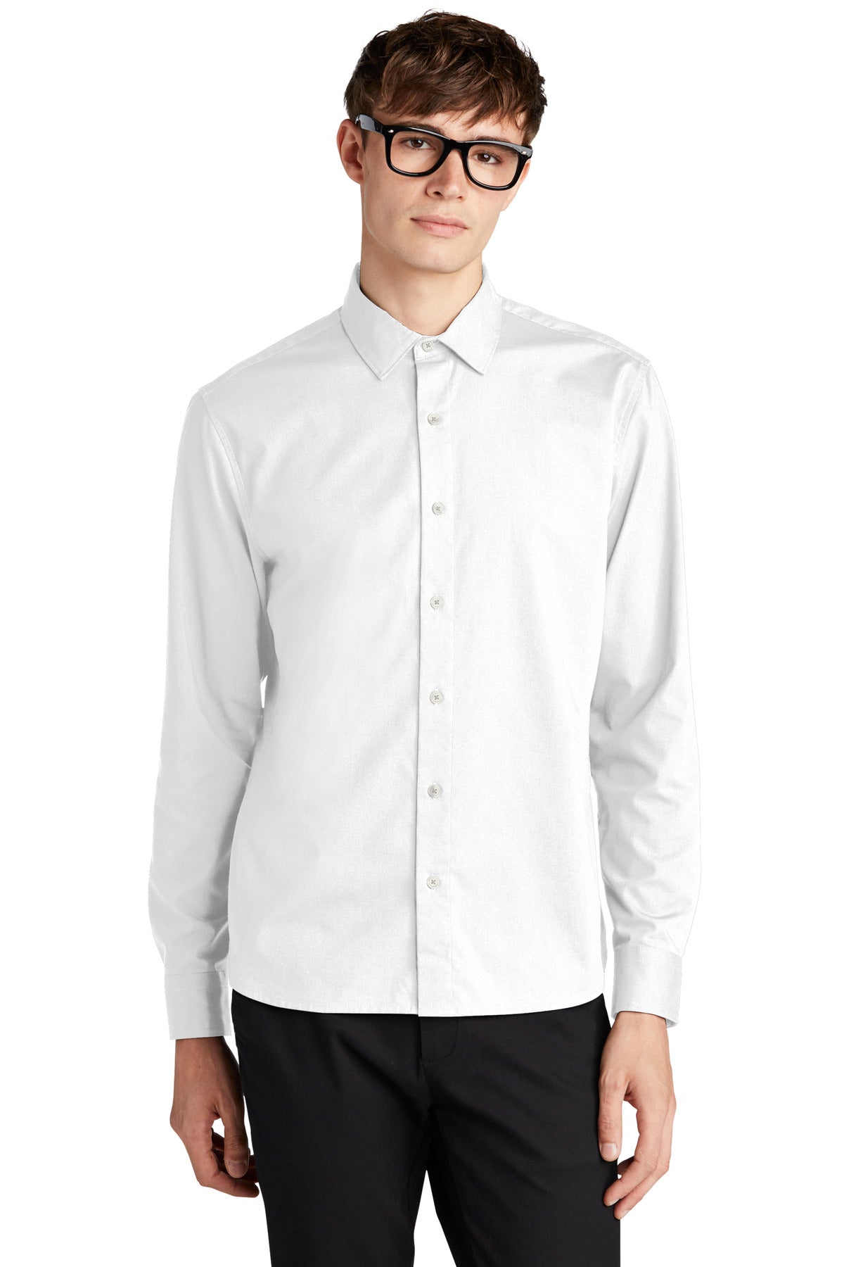 Custom Embroidered - Mercer+Mettle™ Long Sleeve Stretch Woven Shirt MM2000