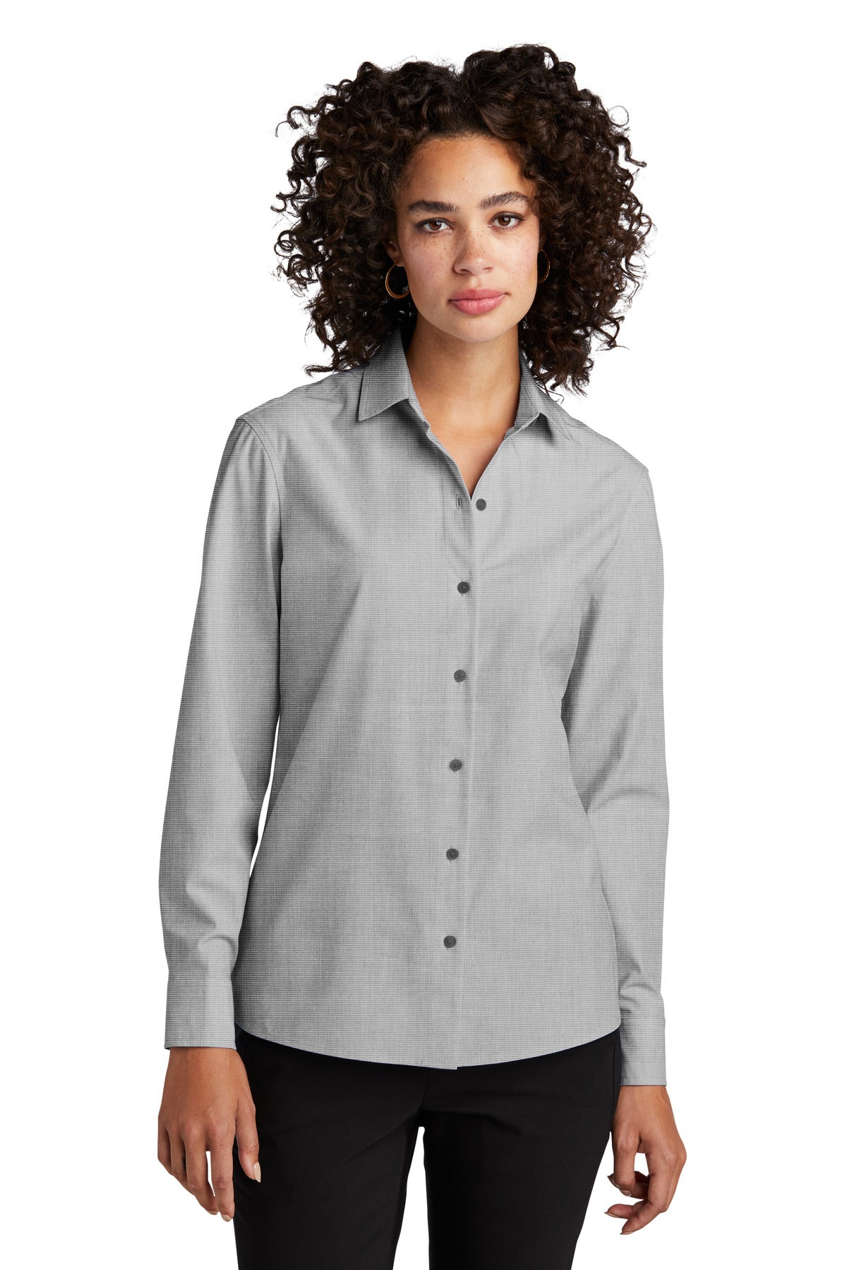 Custom Embroidered - Mercer+Mettle™ Women's Long Sleeve Stretch Woven Shirt MM2001