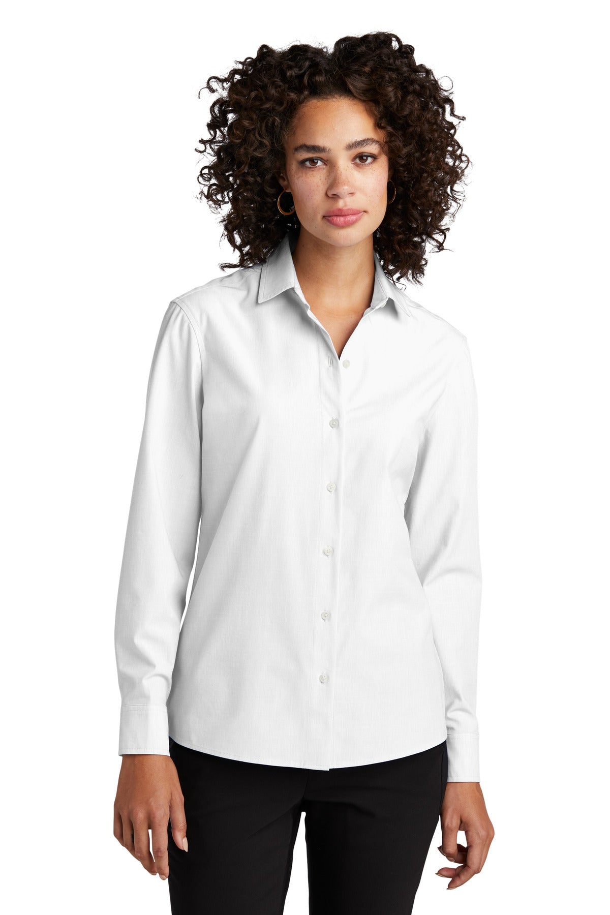 Custom Embroidered - Mercer+Mettle™ Women's Long Sleeve Stretch Woven Shirt MM2001