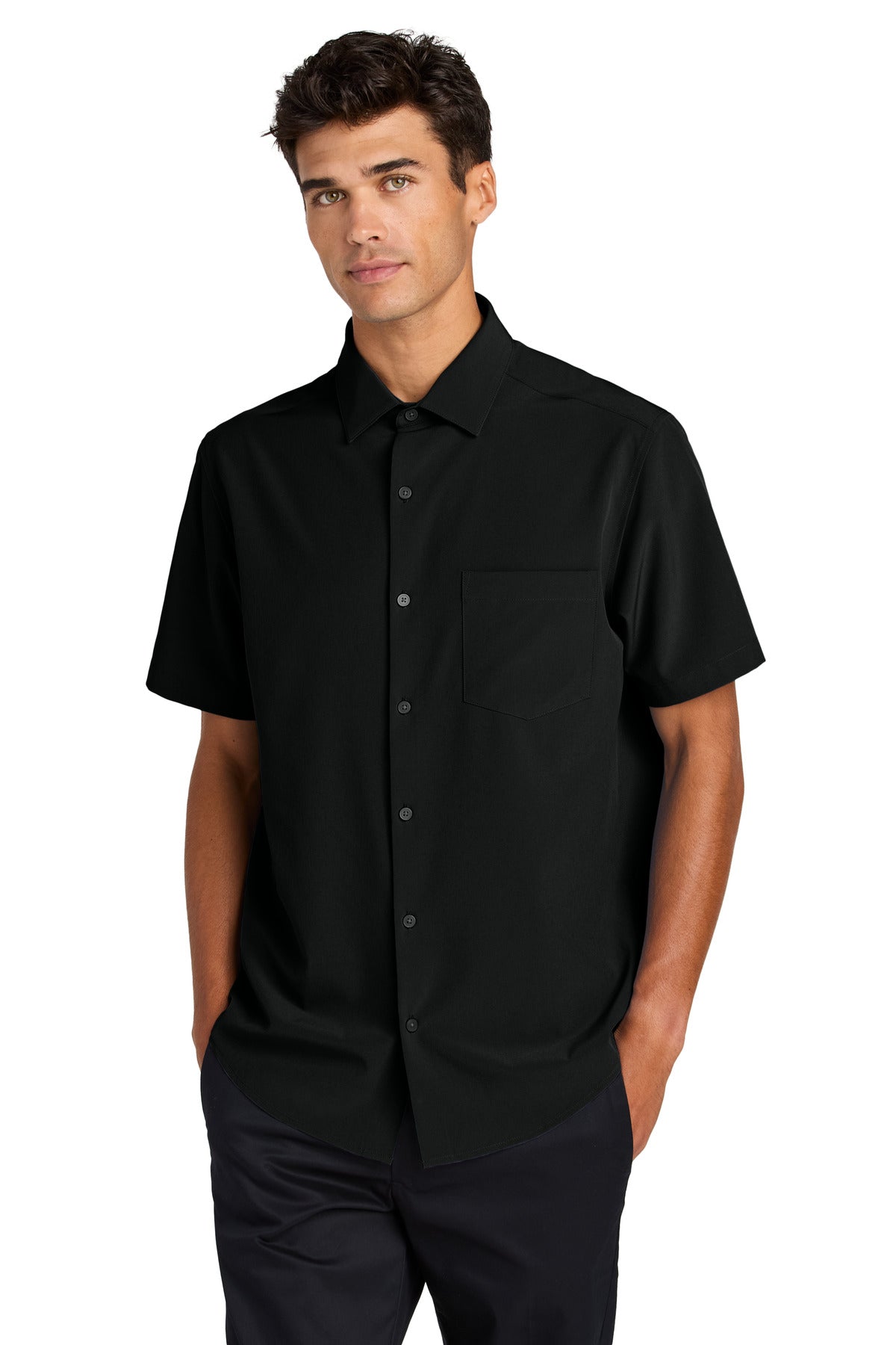 Custom Embroidery or DTF Print - Mercer+Mettle ®  Short Sleeve UV Capital Tech Shirt MM2006