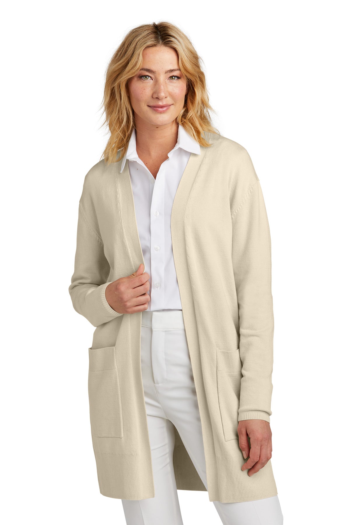 Custom Embroidery or DTF Print - Mercer+Mettle ®  Women's Open-Front Cardigan Sweater MM3023