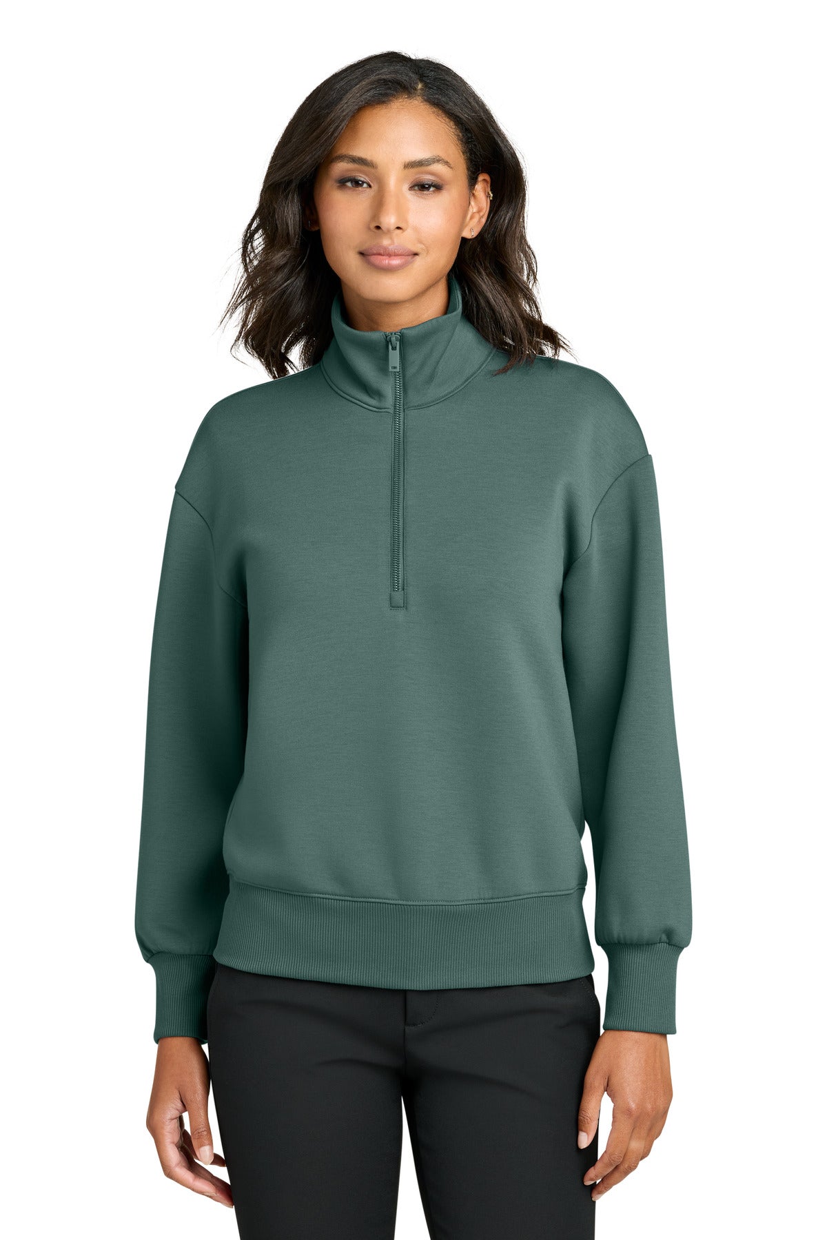 Custom Embroidery or DTF Print - Mercer+Mettle ®  Women's Soft Spacer 1/4-Zip MM3101