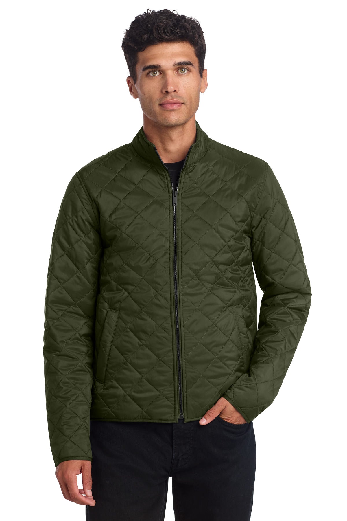 Custom Embroidery or DTF Print - Mercer+Mettle ®  Quilted Full-Zip Jacket MM7200