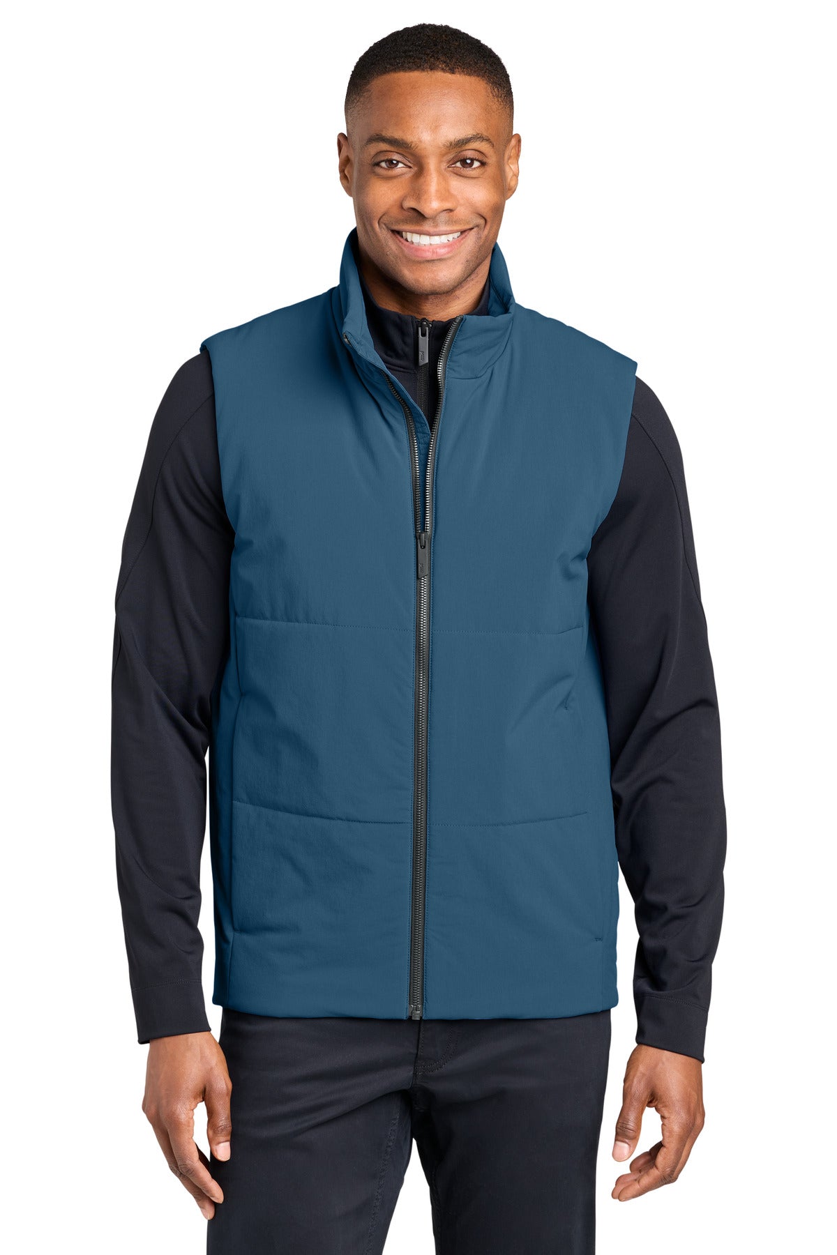Custom Embroidered or DTF Printed - MiiR ®  Sashiko Stretch Puffy Vest MRA442