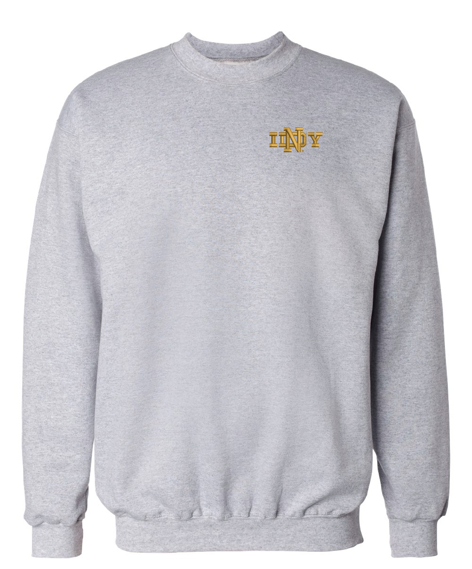 ND Club of Indy - Hanes - Unisex Ultimate Cotton® Crewneck Sweatshirt - Navy - F260
