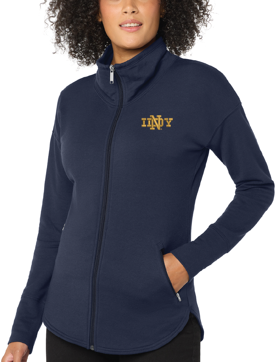 ND Club of Indy - OGIO ® Ladies Luuma Full-Zip Fleece. LOG812