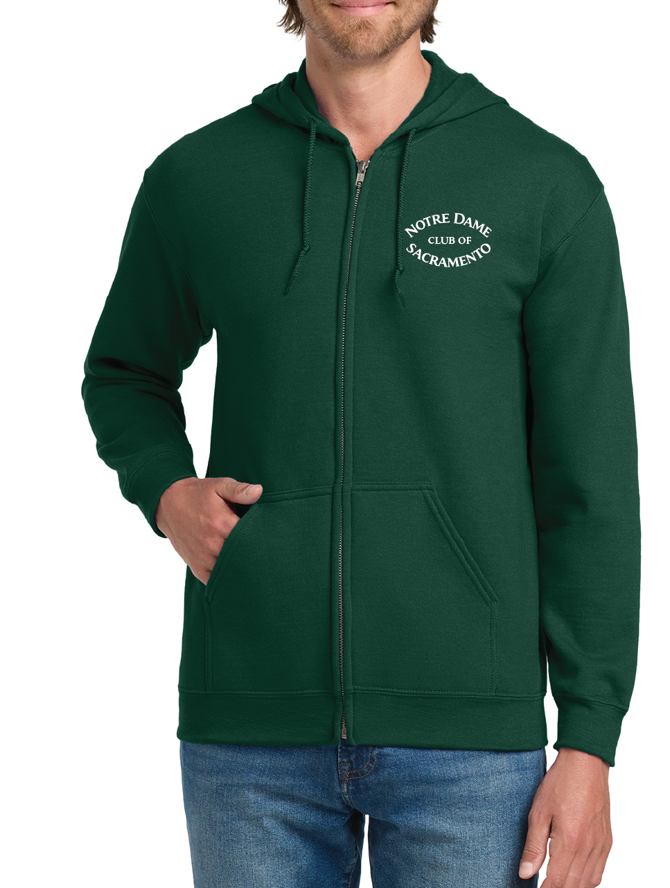 ND Club of Sacramento - Gildan ®  - Heavy Blend™ Full-Zip Hooded Sweatshirt. 18600
