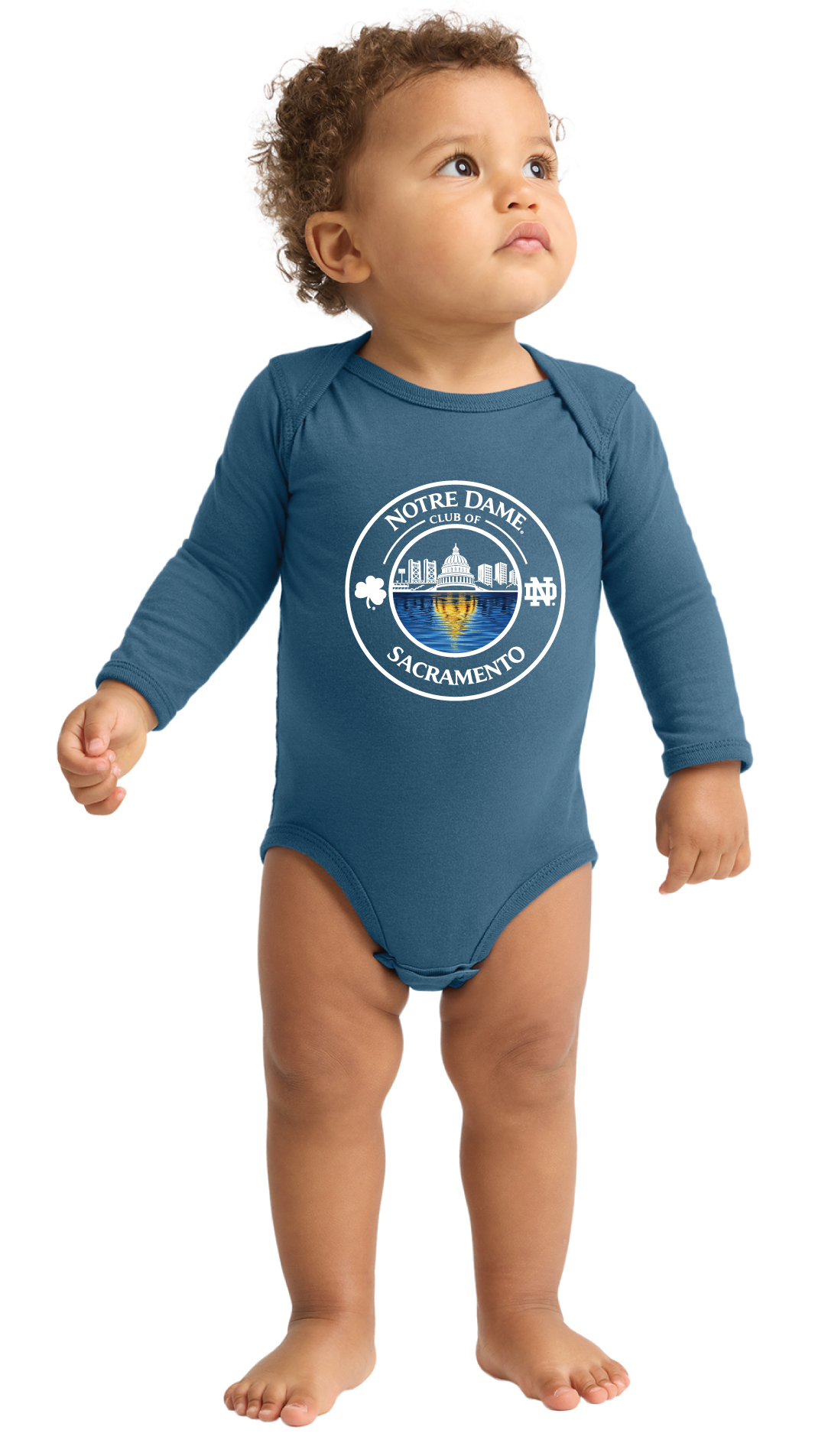 ND Club of Sacramento - Rabbit Skins™ Infant Long Sleeve Jersey Bodysuit