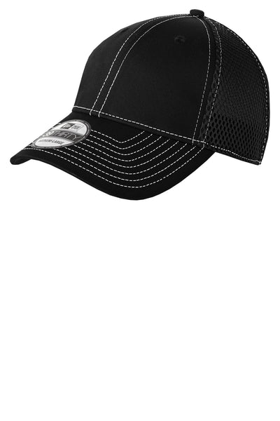 Custom Embroidered - New Era® - Stretch Mesh Contrast Stitch Cap. NE11