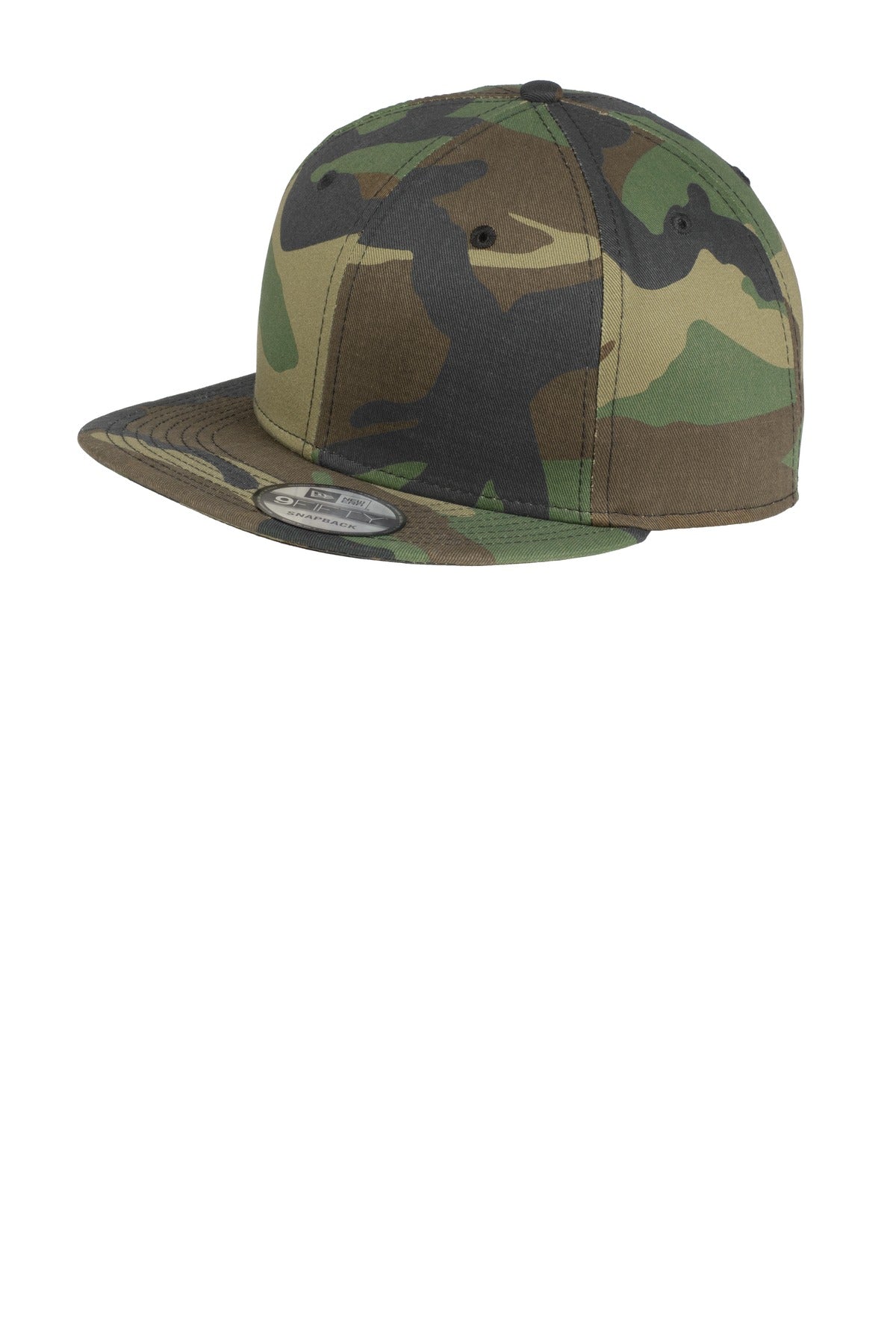 Custom Embroidery - New Era ®  - Flat Bill Snapback Cap. NE400