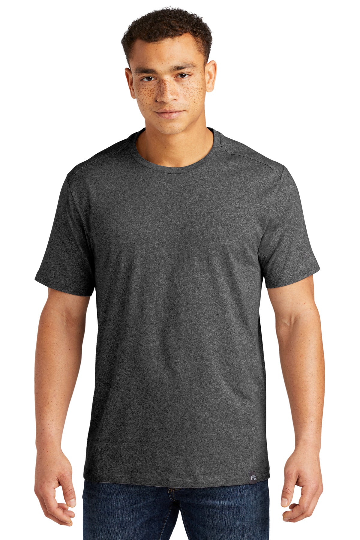 Custom Embroidery - New Era  ®  Heritage Blend Crew Tee. NEA100