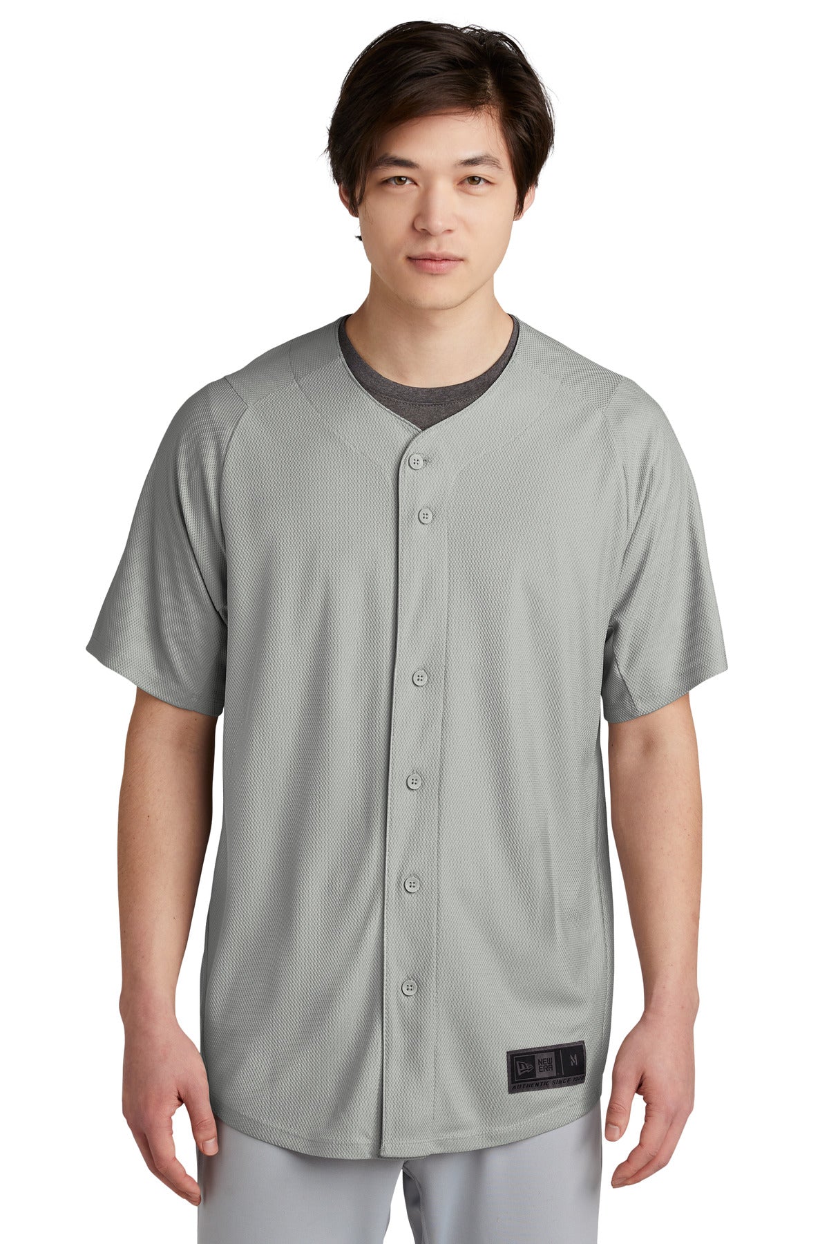 Custom Embroidery - New Era  ®  Diamond Era Full-Button Jersey. NEA220